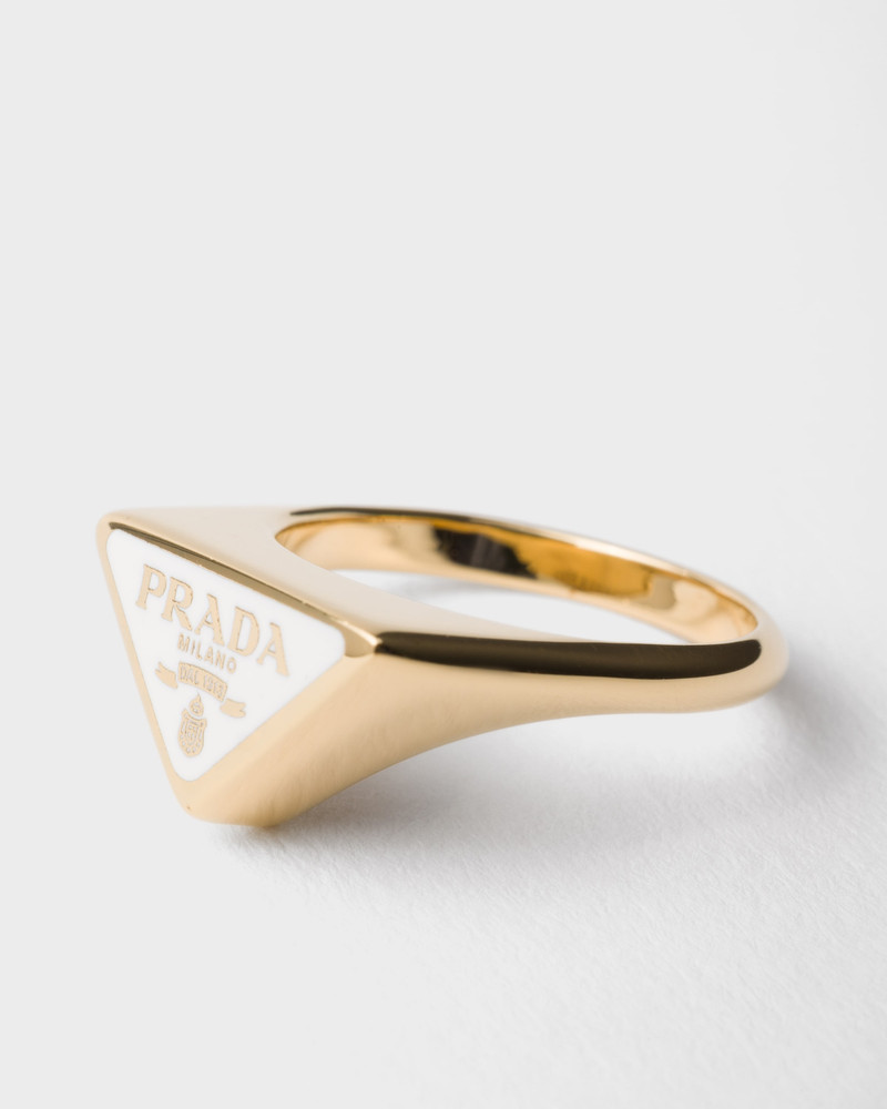 Prada Enameled metal ring outlook