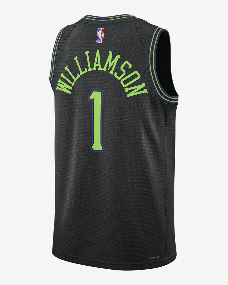 Nike Zion Williamson New Orleans Pelican City Edition 2023/24 Nike Men's Dri-FIT NBA Swingman Jersey outlook