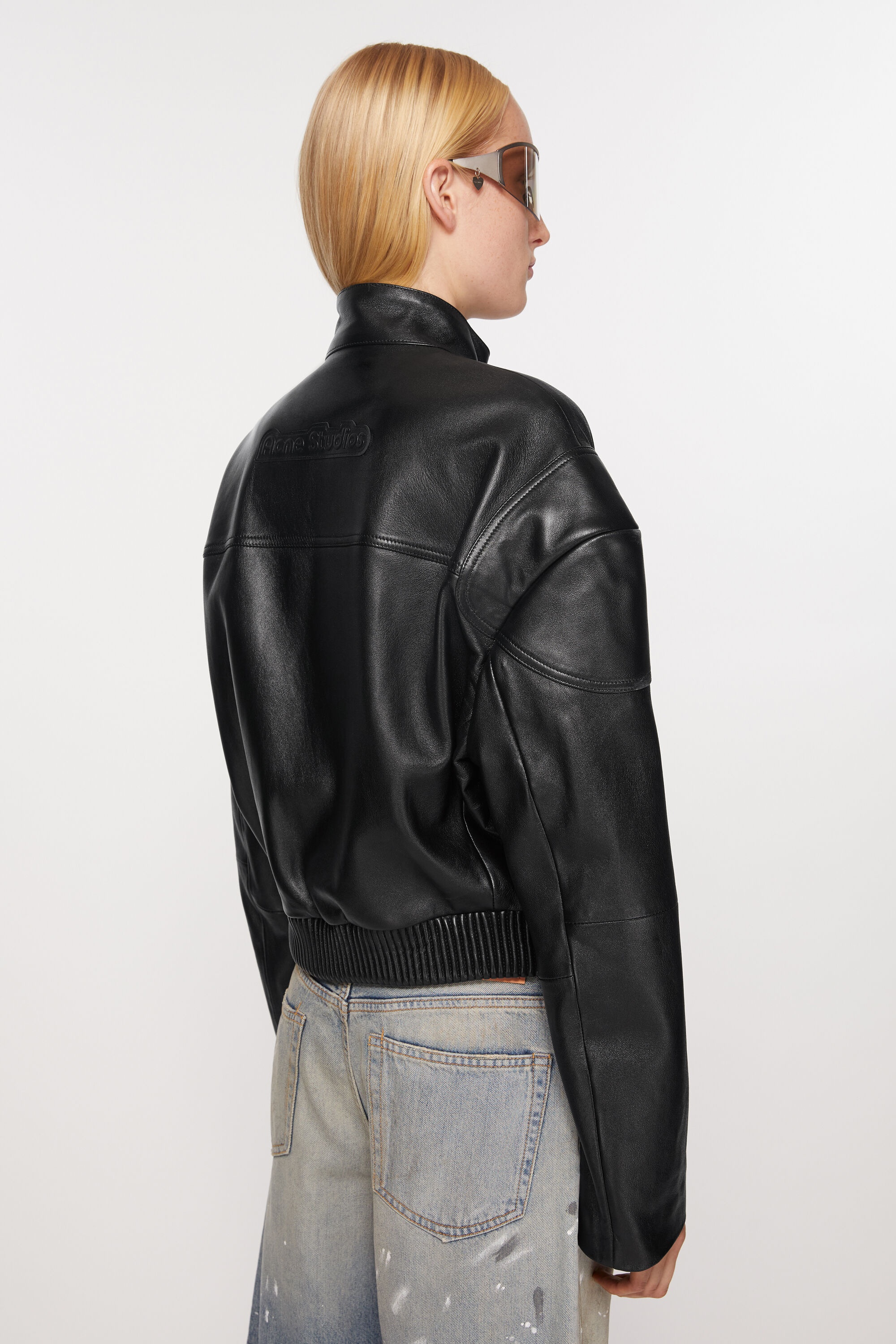 Leather jacket - Black - 4