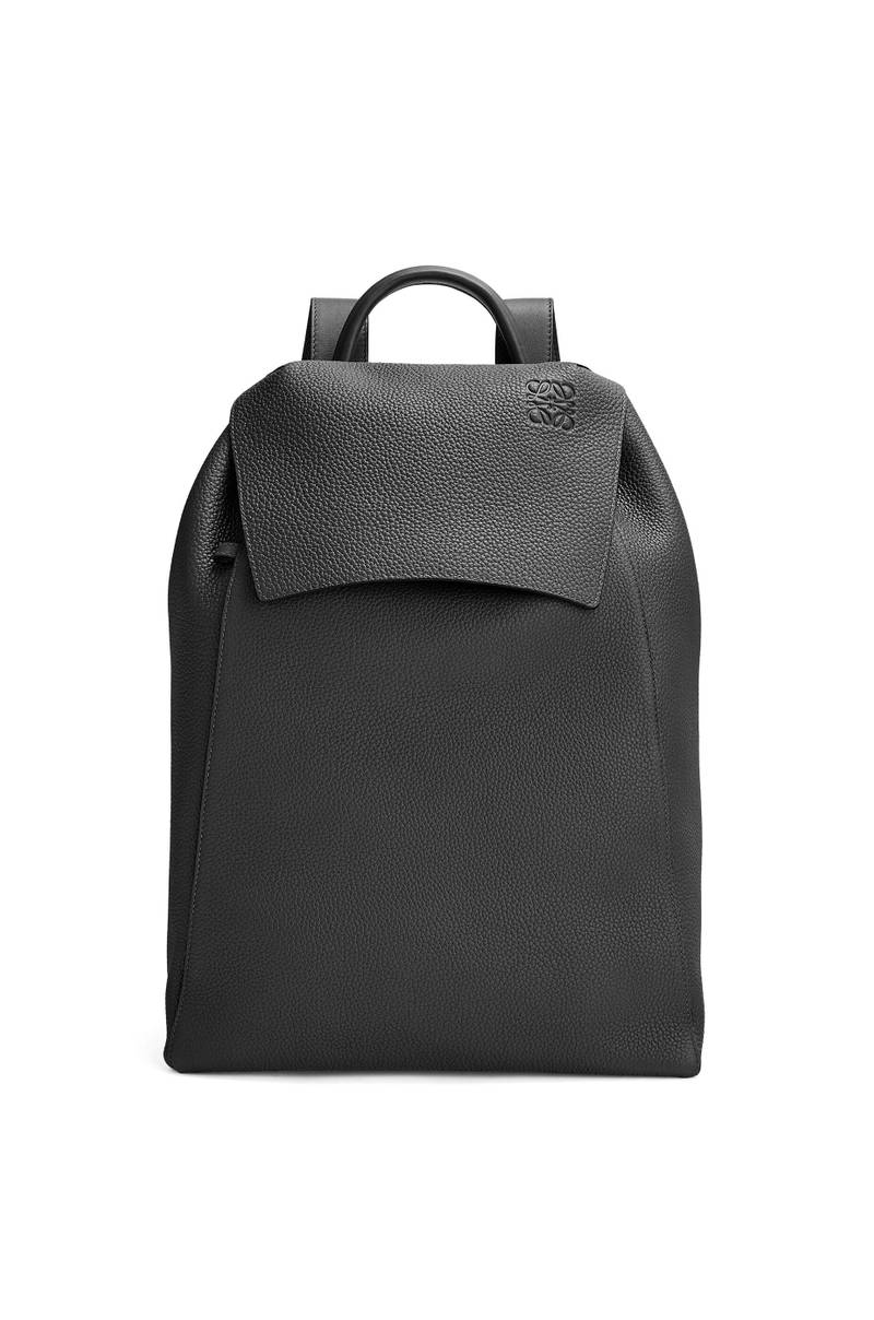 Drawstring Backpack in grained calfskin 1