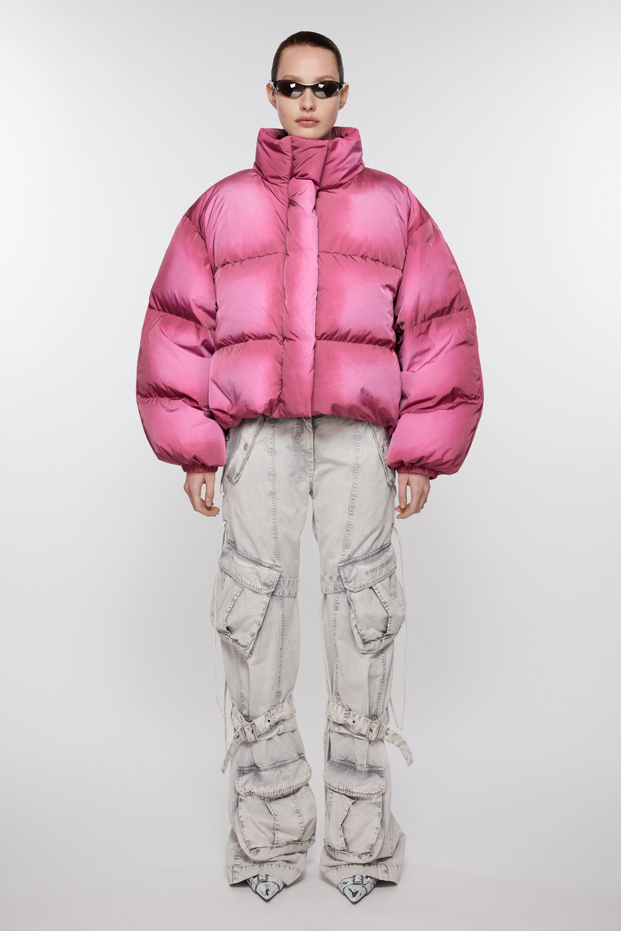 Down puffer jacket - Tango pink - 2