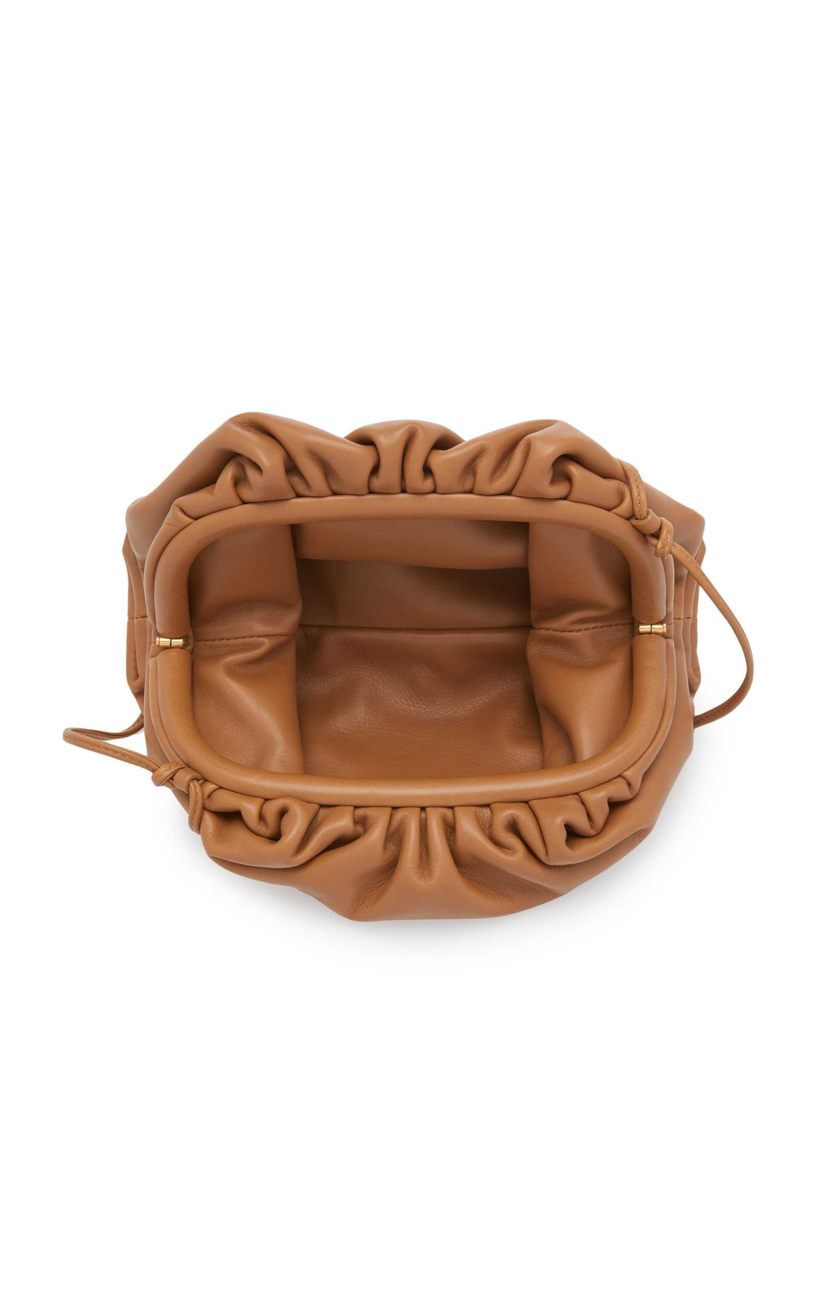 The Mini Pouch Leather Clutch brown - 6