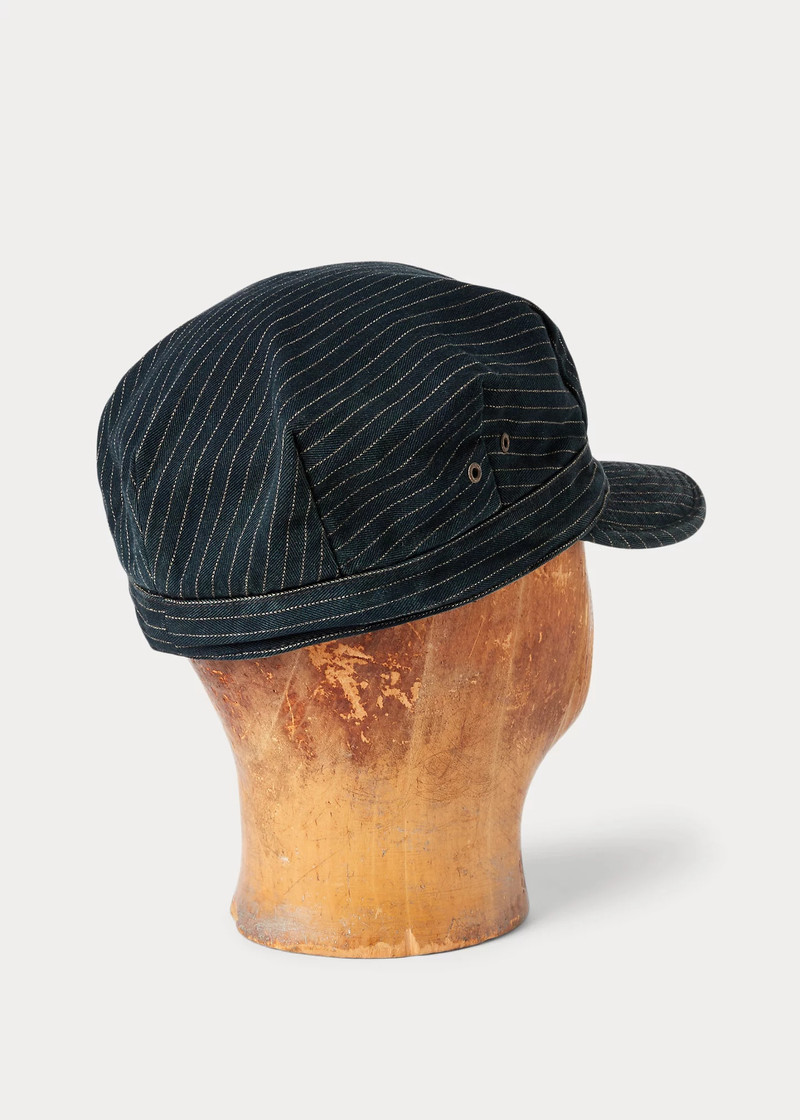 RRL by Ralph Lauren Striped Jaspé Twill Cap outlook