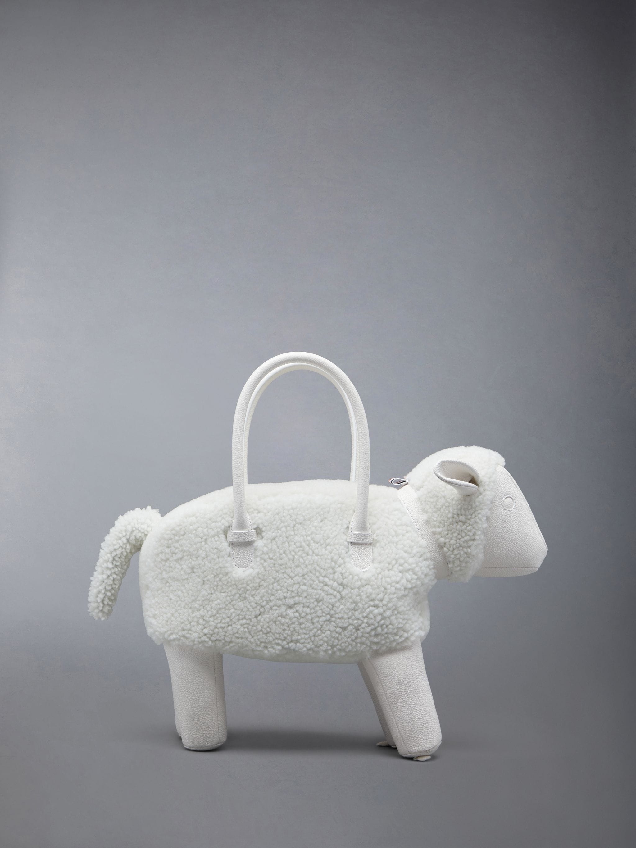 Sheep bag shearling tote bag - 3