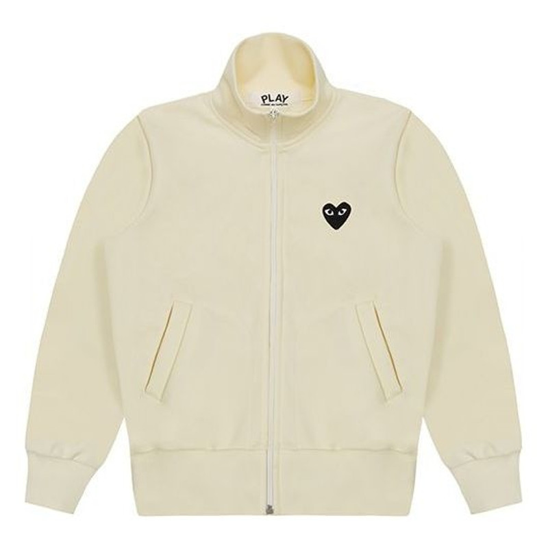 COMME des GARCONS PLAY Big Black Heart Zip Up Sweatshirt 'Off-White' AZ-T256-051-3 - 1