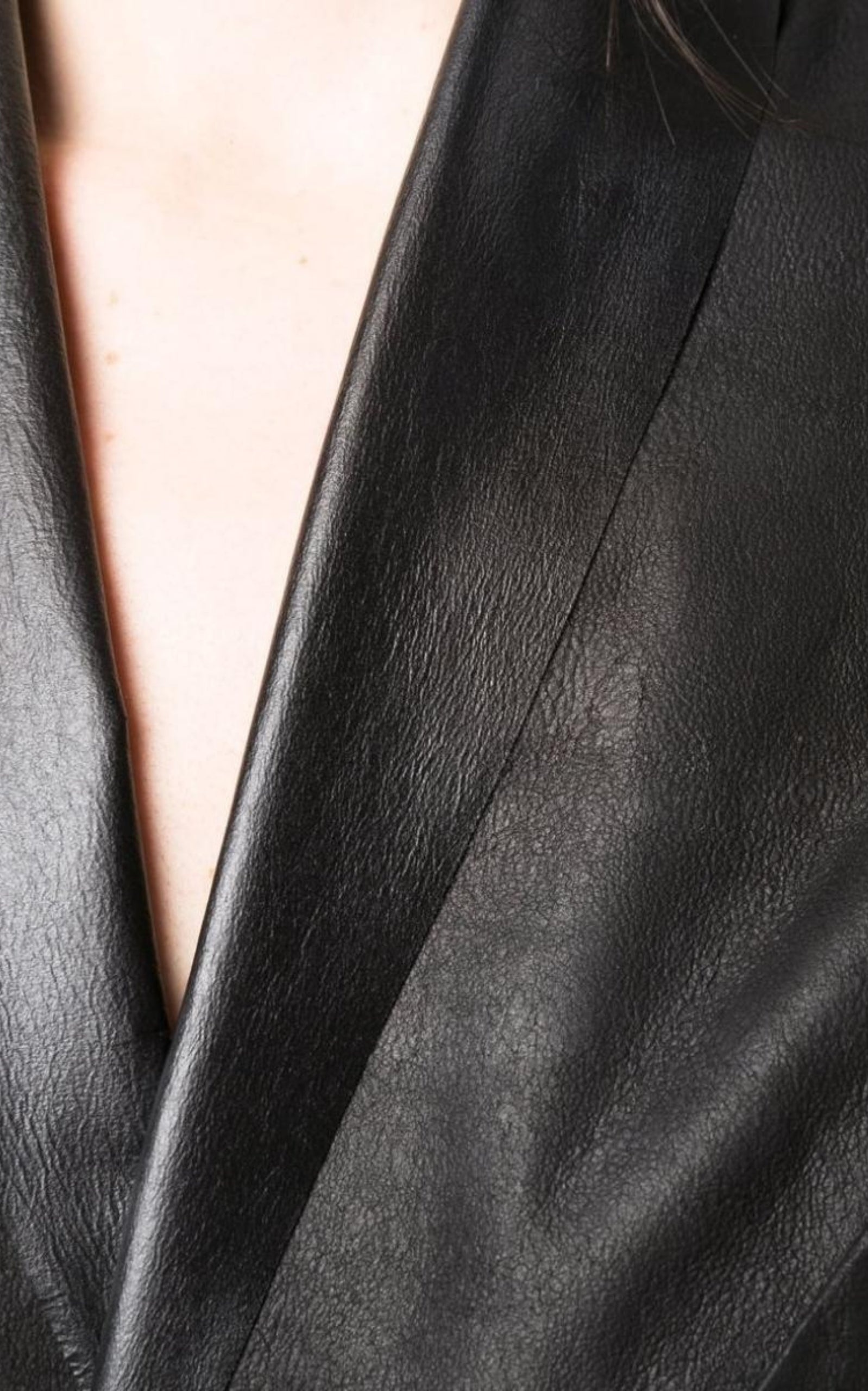Wrap-front Leather Vest - 5