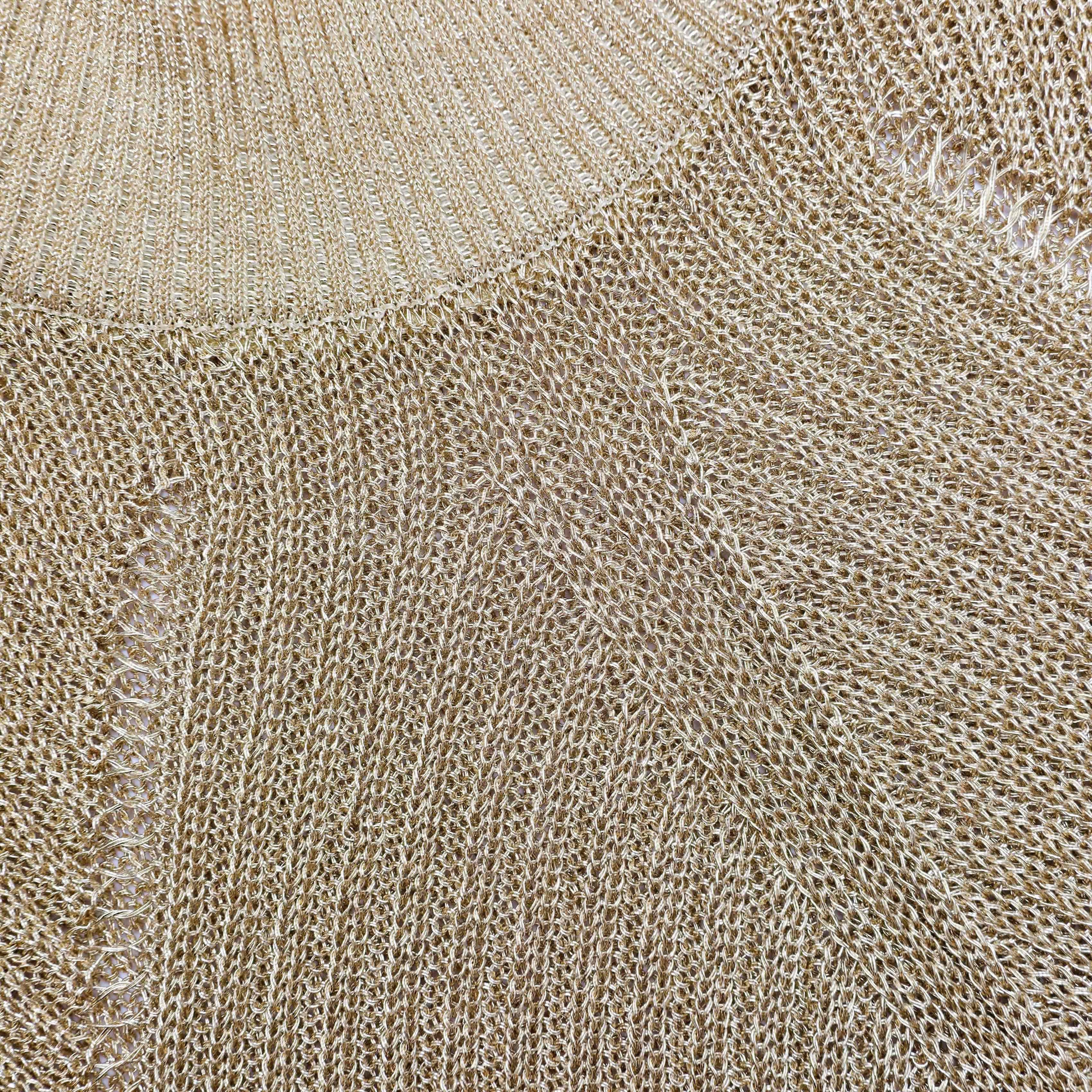 Gold Lurex Knit Maxi Dress - 5