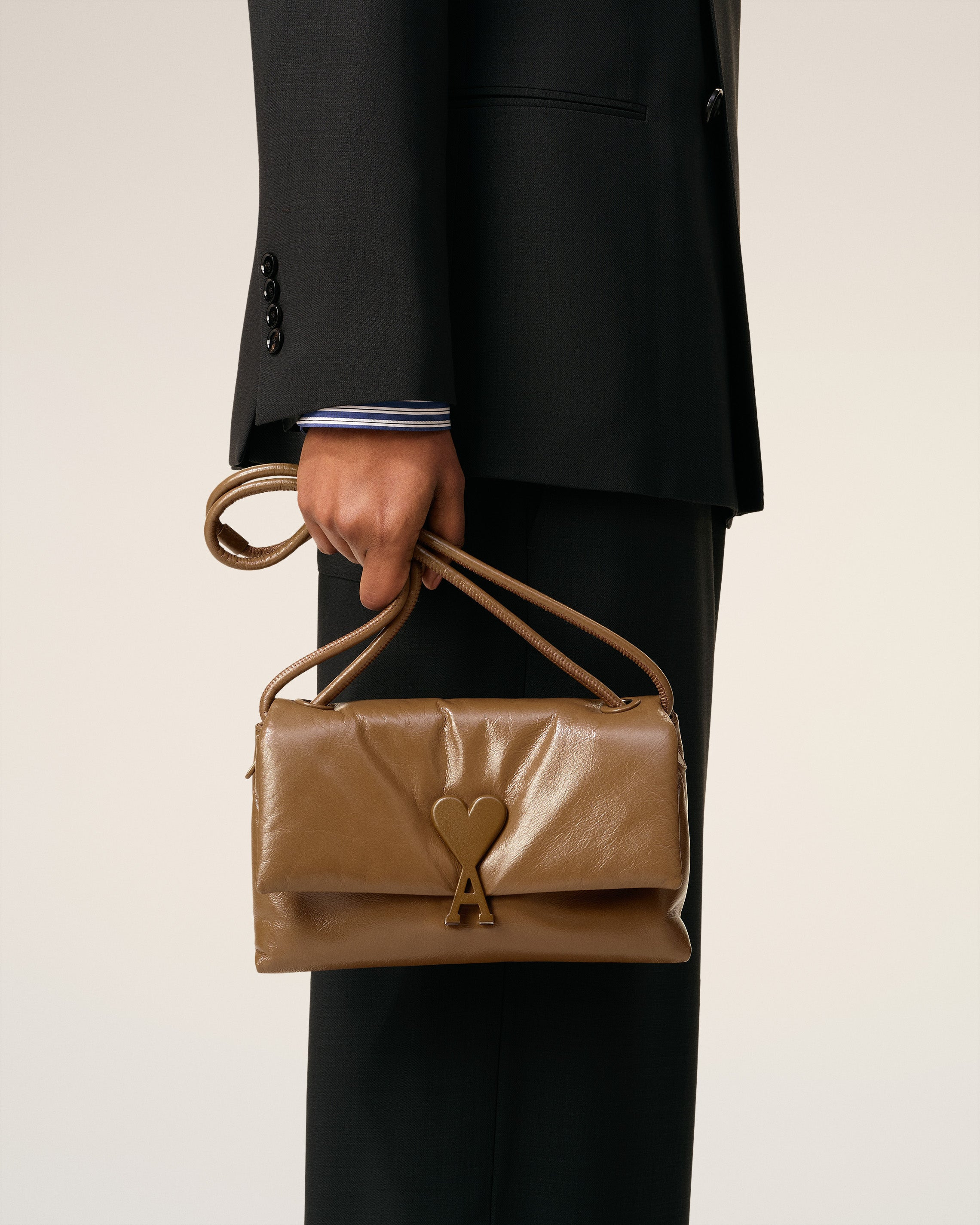 BROWN SMOOTH LEATHER VOULEZ VOUS BAG - 2