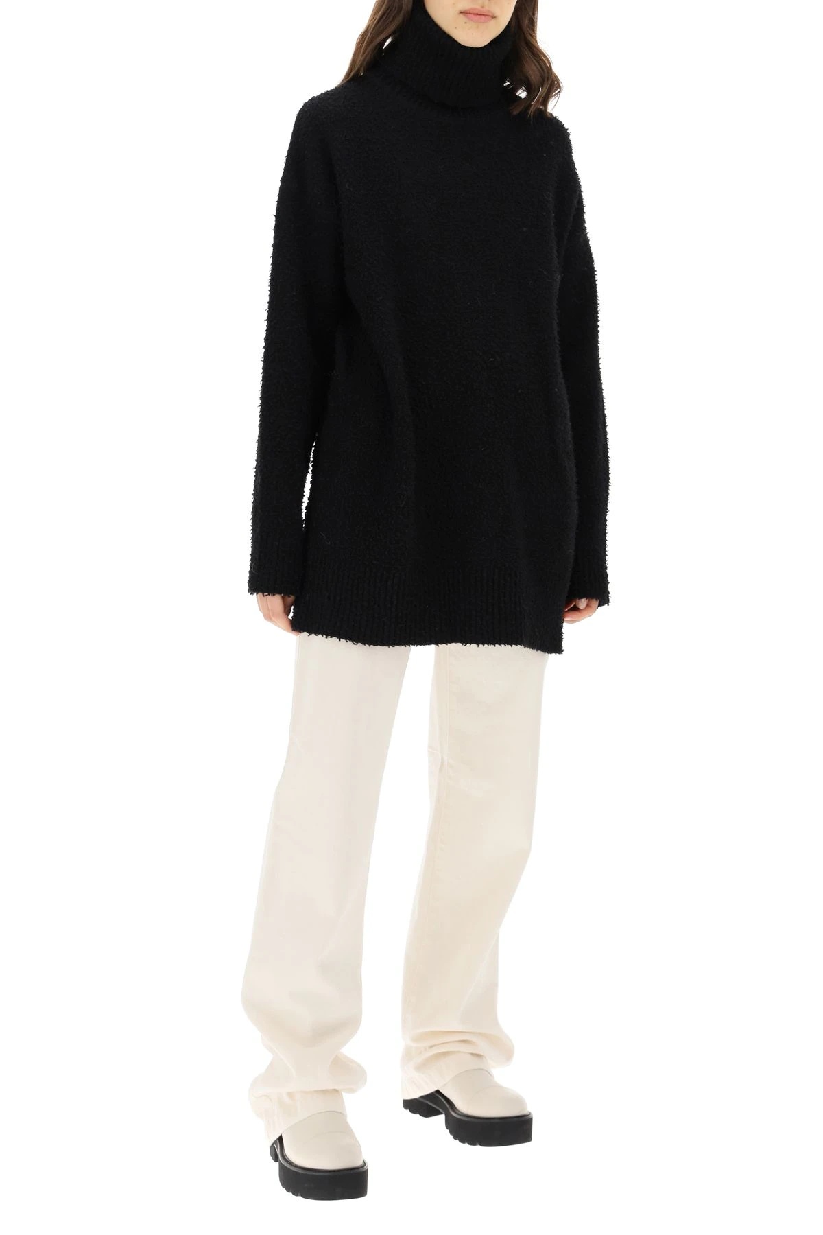 ANGORA AND WOOL TURTLENECK PULLOVER - 2