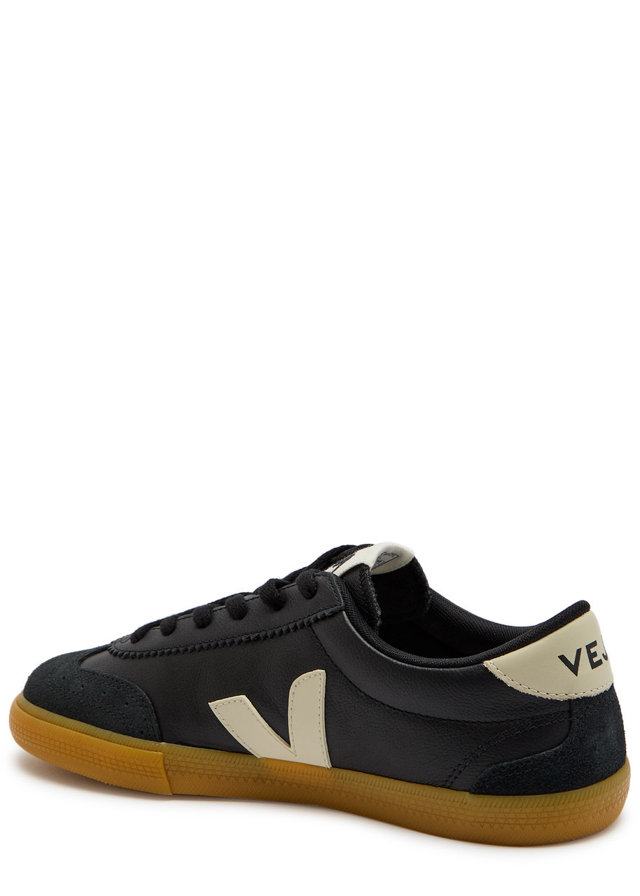 Veja Volley Panelled Grained Leather Sneakers - 2