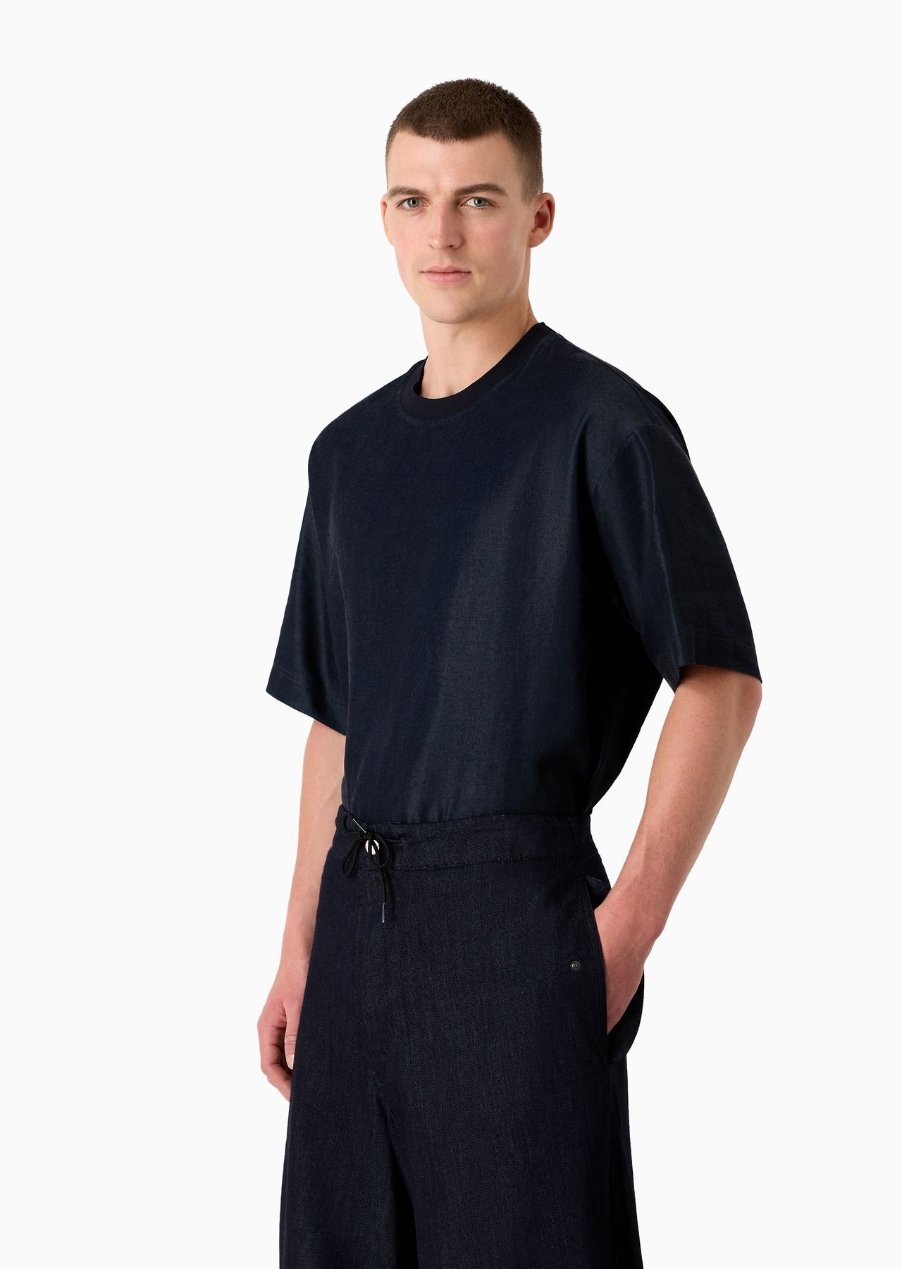Lyocell crew-neck T-Shirt - 2