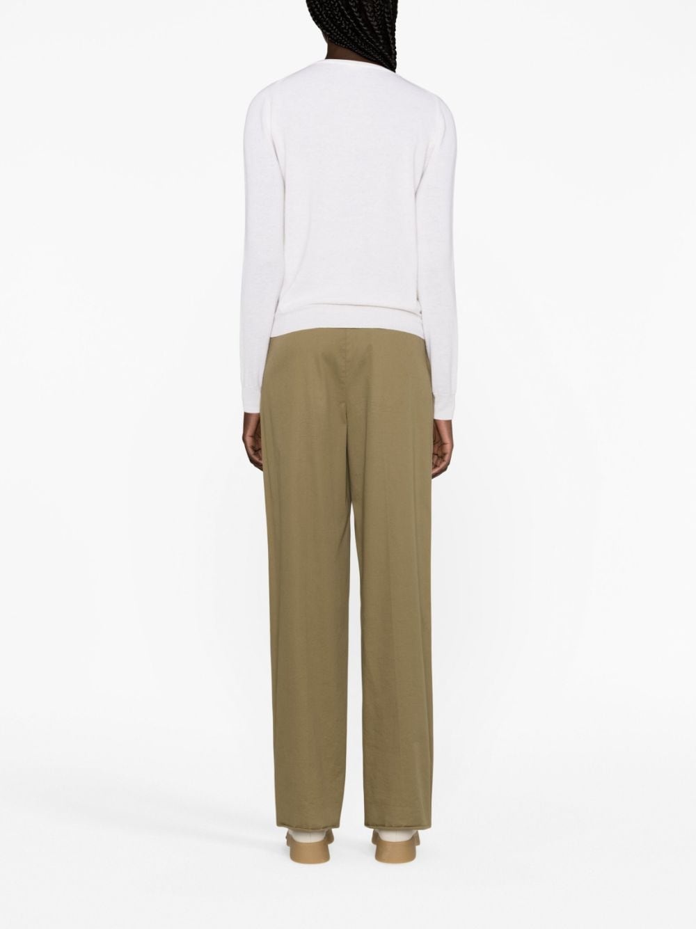 chain-embellished wool jumper - 3