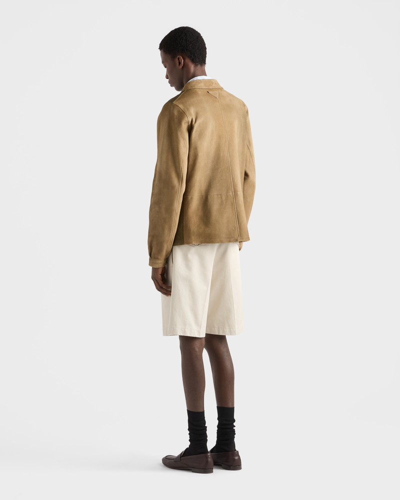 Suede blouson jacket 5