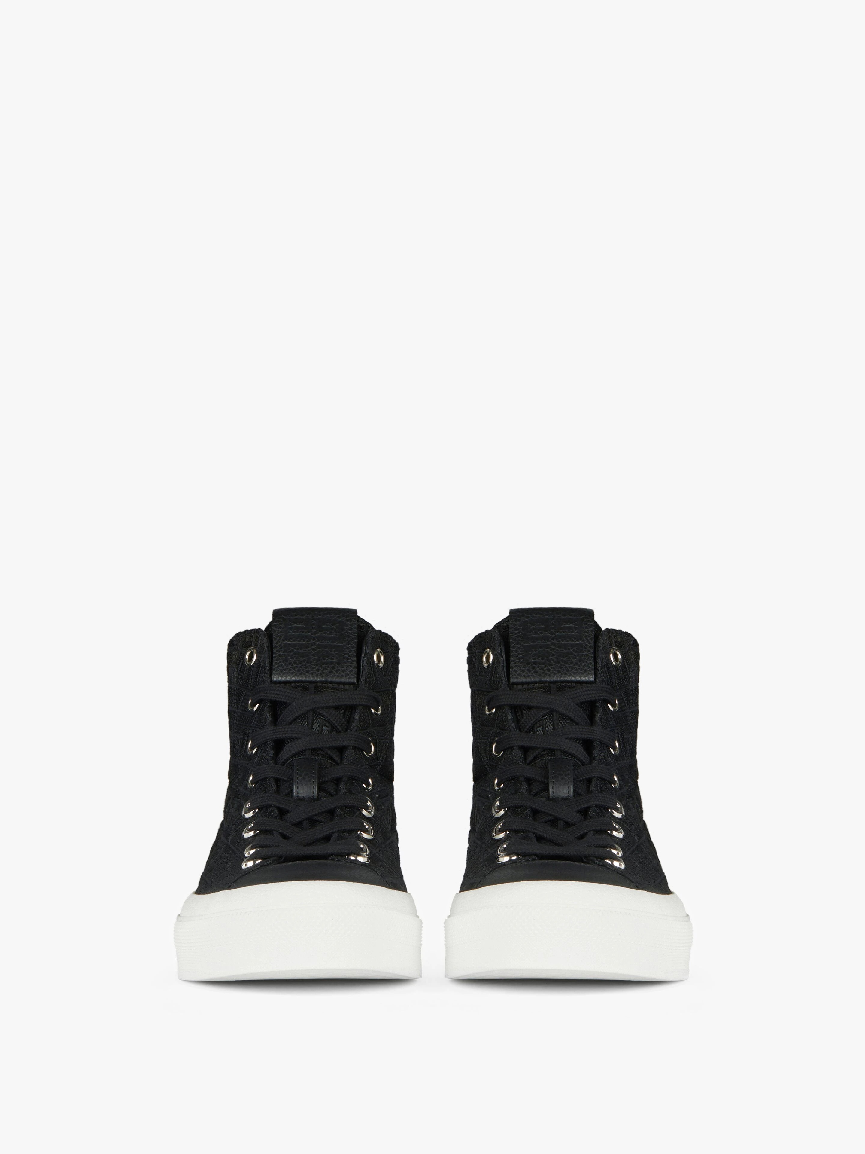 CITY HIGH SNEAKERS IN 4G EMBROIDERED CANVAS - 2