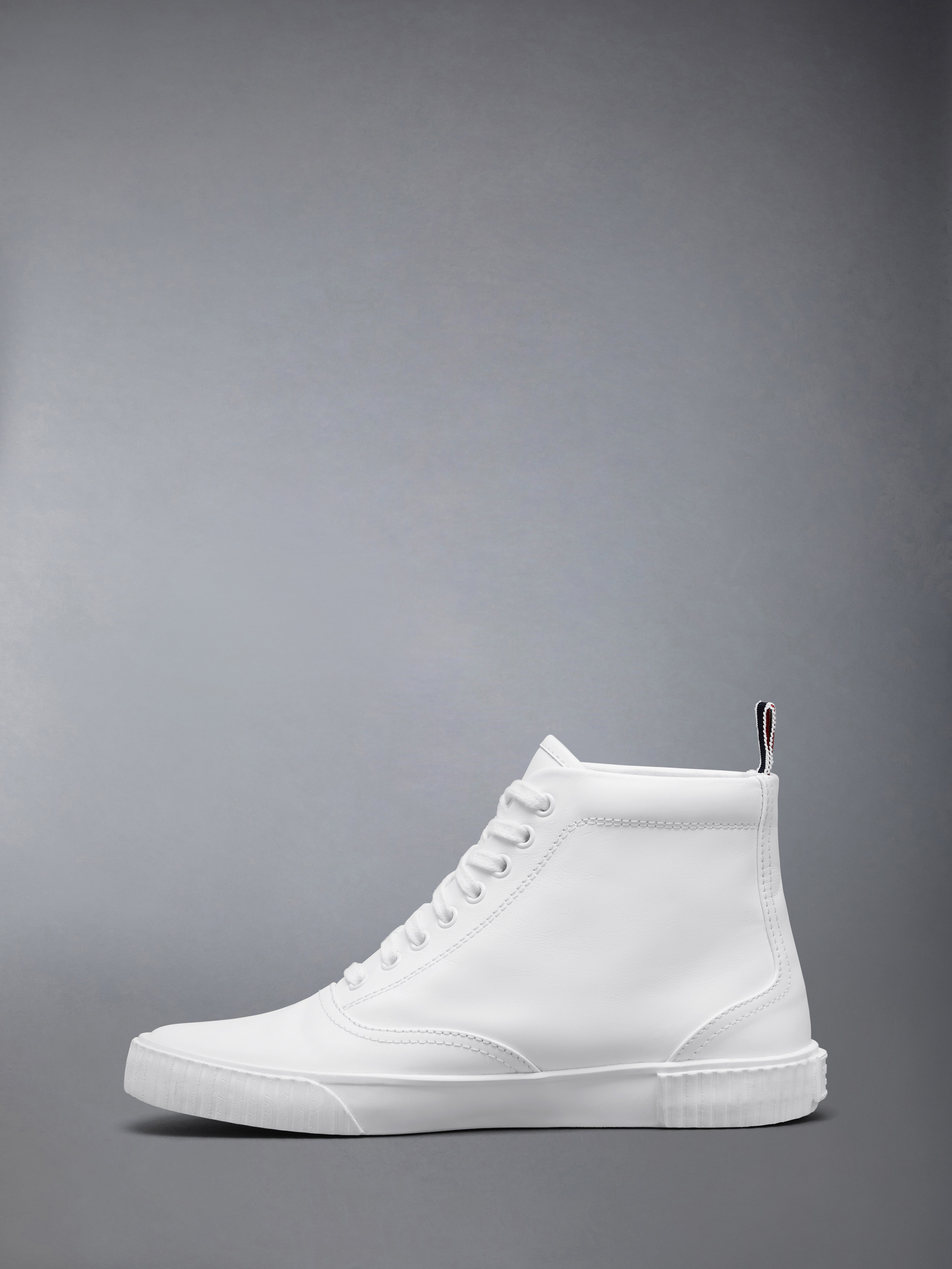 VITELLO CALF LEATHER HIGH TOP HERITAGE SNEAKERS - 3