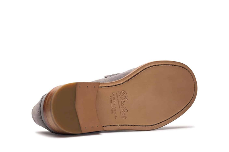 Coraux Velours Zinc - Leather Sole 5