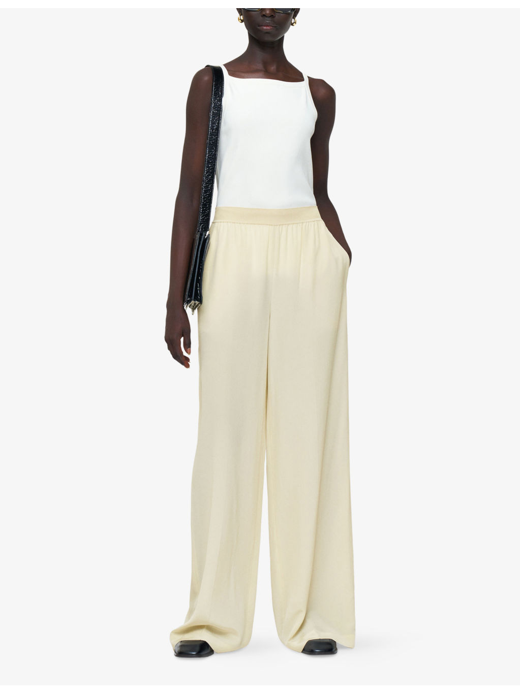 Hulin Wide-Leg Mid-Rise Silk-Crepe Trousers - 2