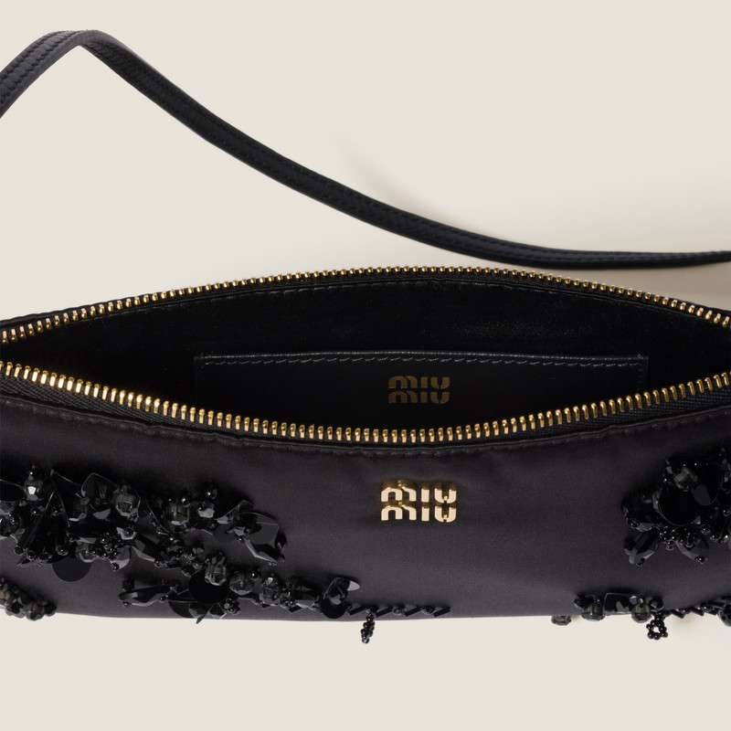 Miu Miu Duchesse mini pouch with embroidery outlook