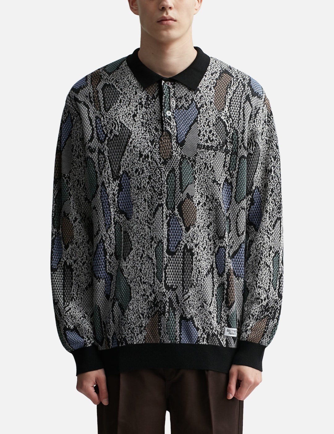 WACKO MARIA PYTHON KNIT POLO SHIRT | hbx | REVERSIBLE