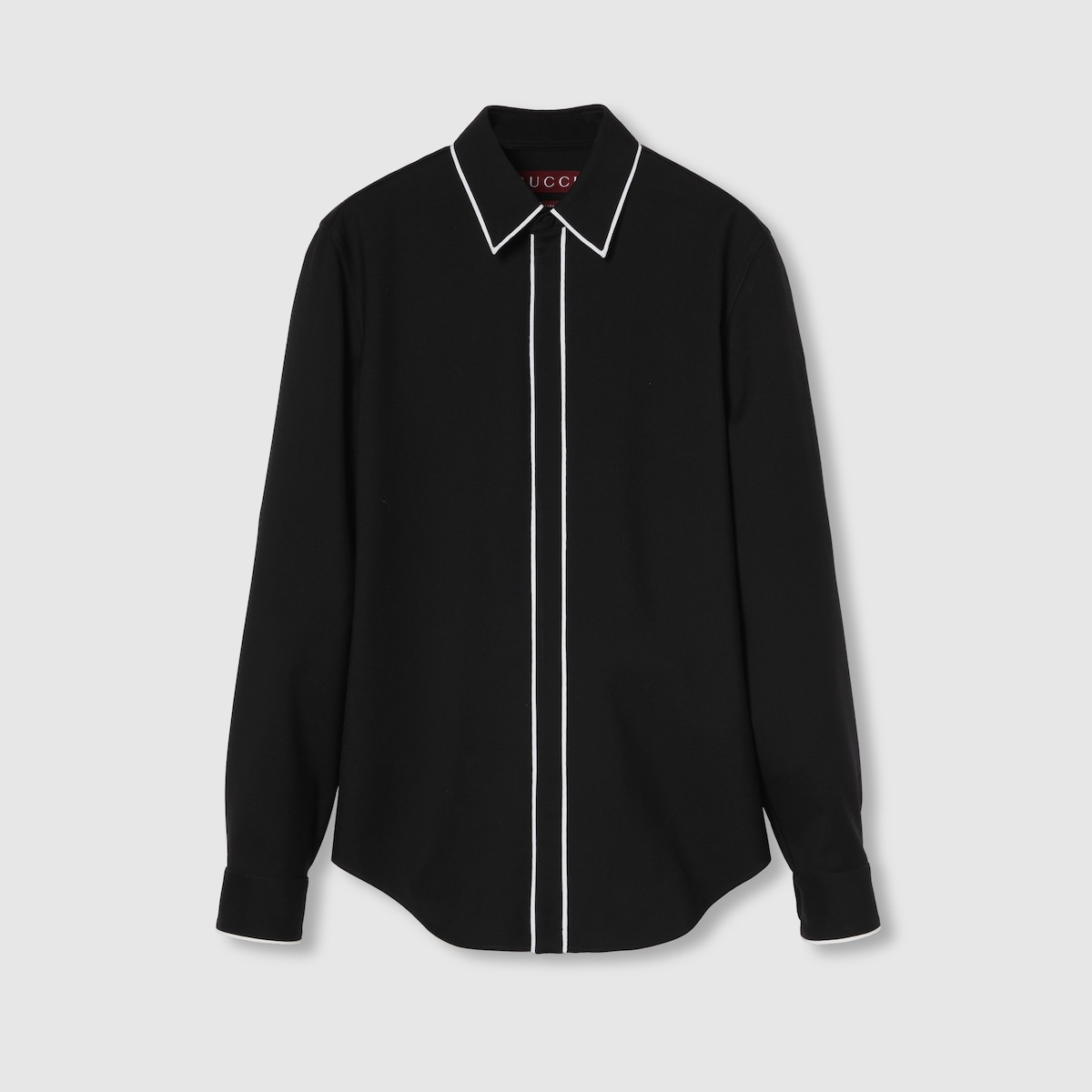 Wool gabardine shirt - 1