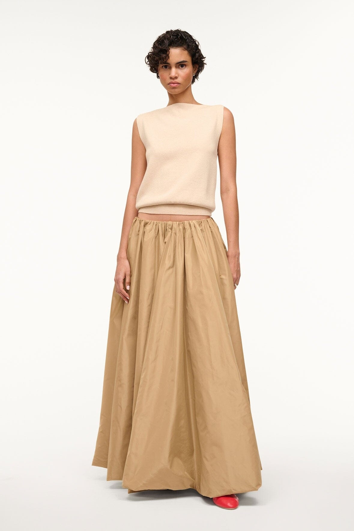 STAUD BELLAGIO SKIRT FAWN - 1