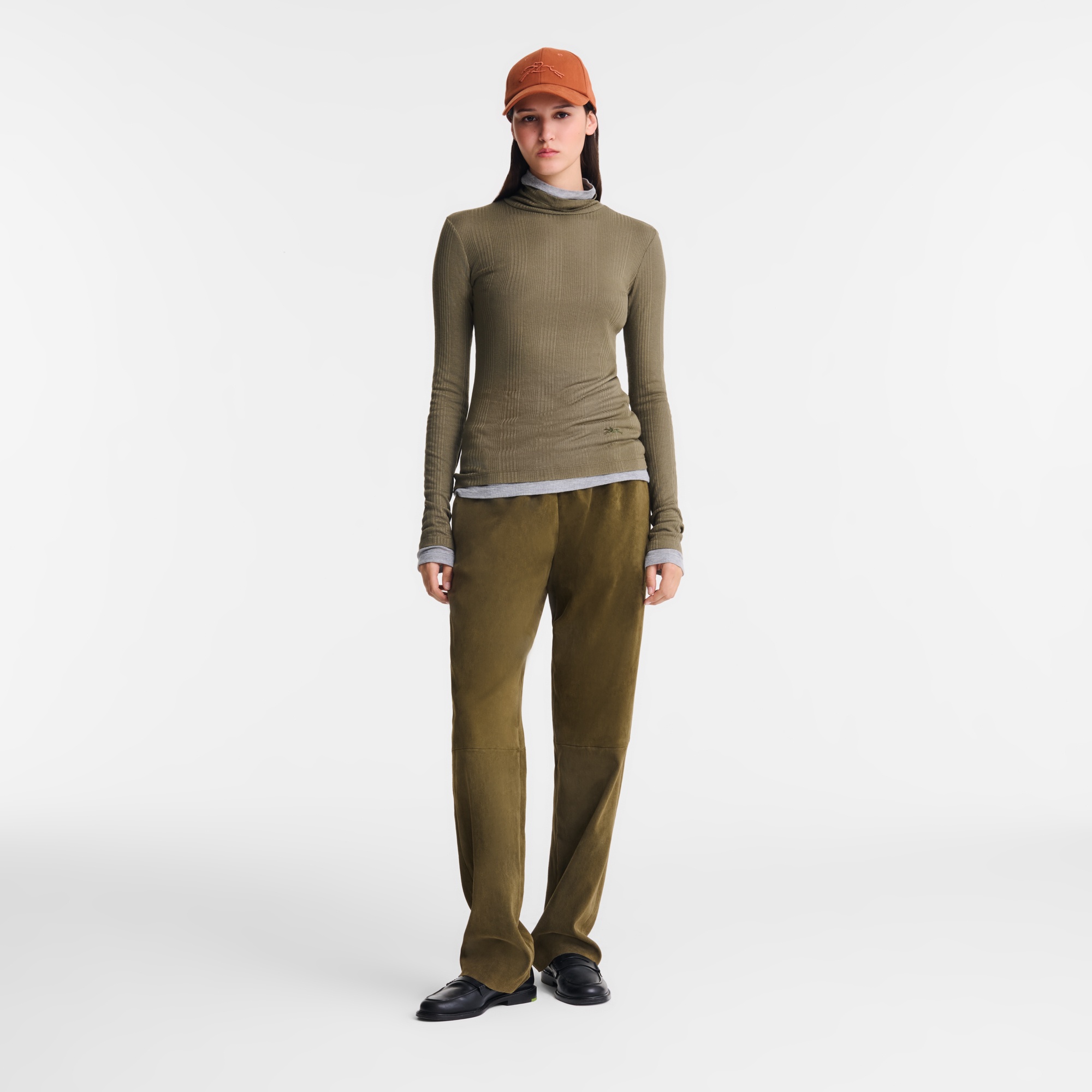Thin turtleneck sweater Khaki - Jersey - 2