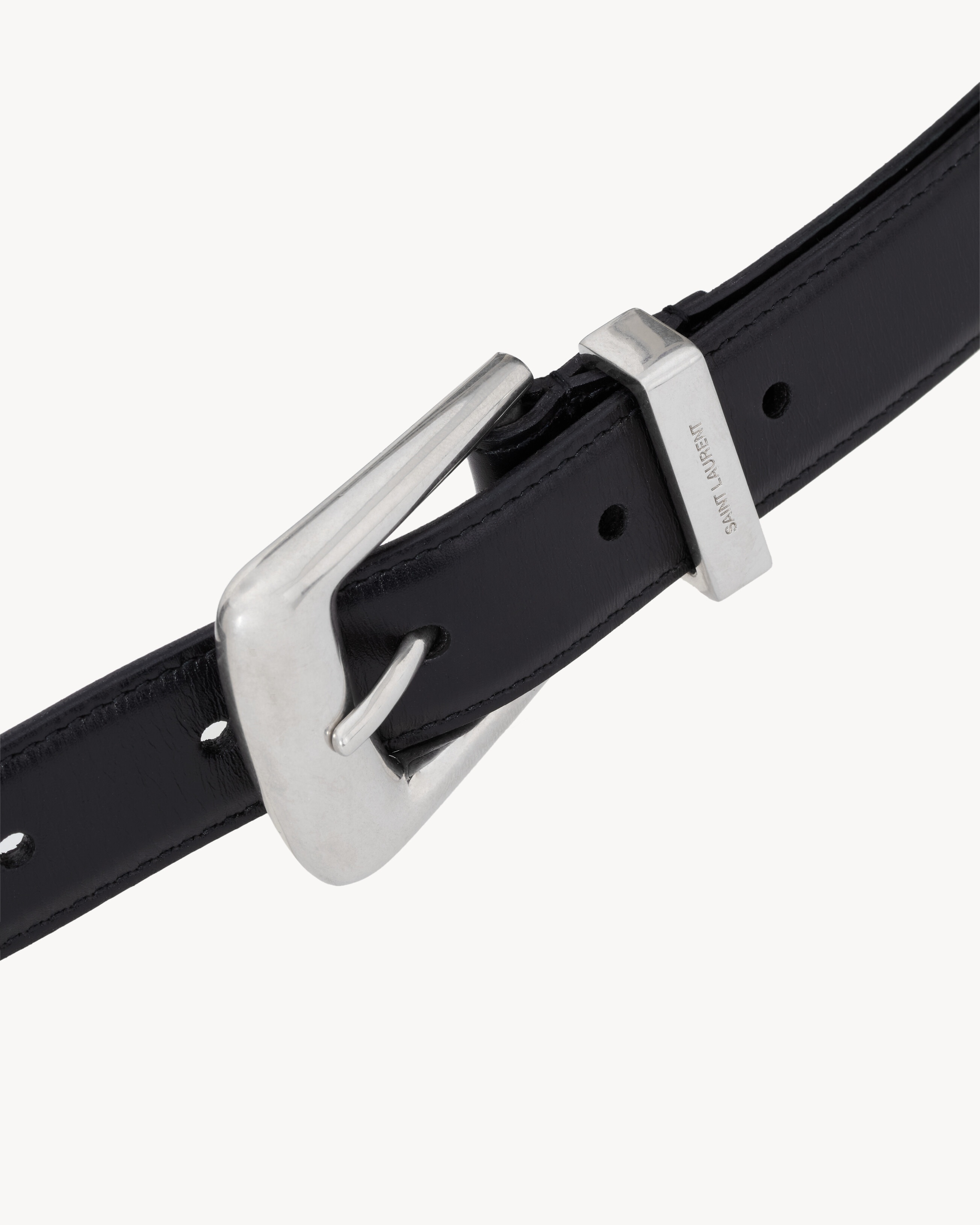 FOLK BELT IN SMOOTH LEATHER - 3