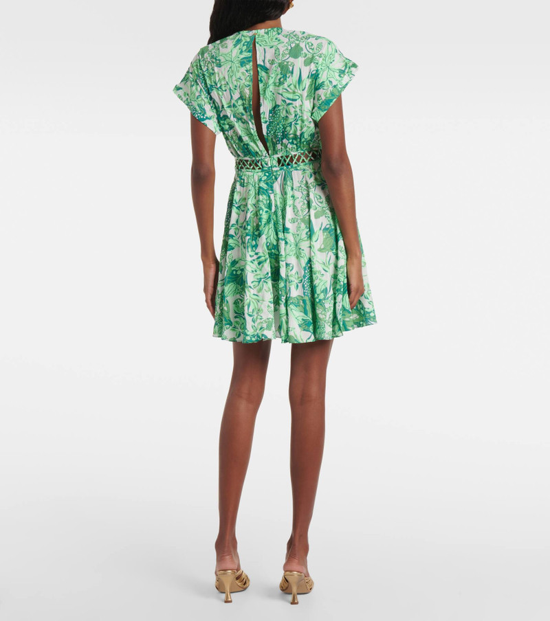 Cecile cutout printed minidress 3