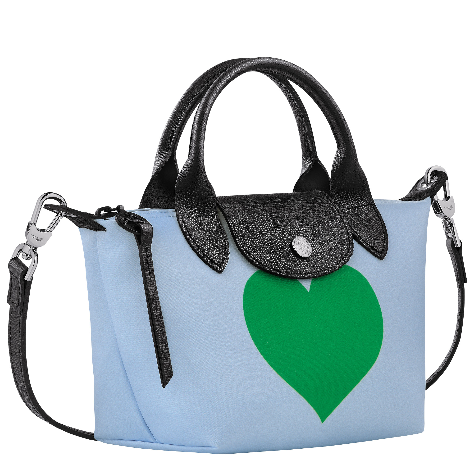Le Pliage Collection XS Handbag Sky Blue/Lawn - Canvas - 3