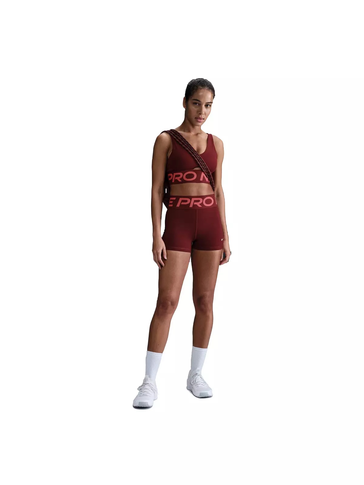 Women's Pro Indy Plunge Sports Bra - Red - 4