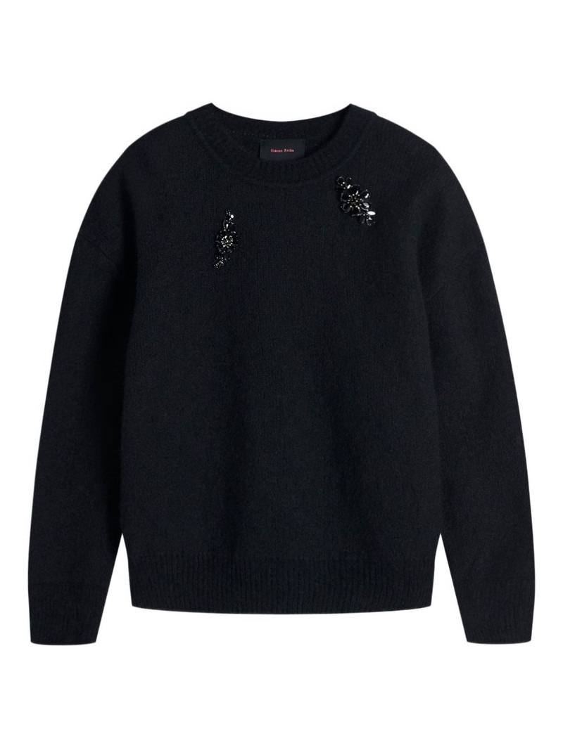 embellished alpaca sweater 1