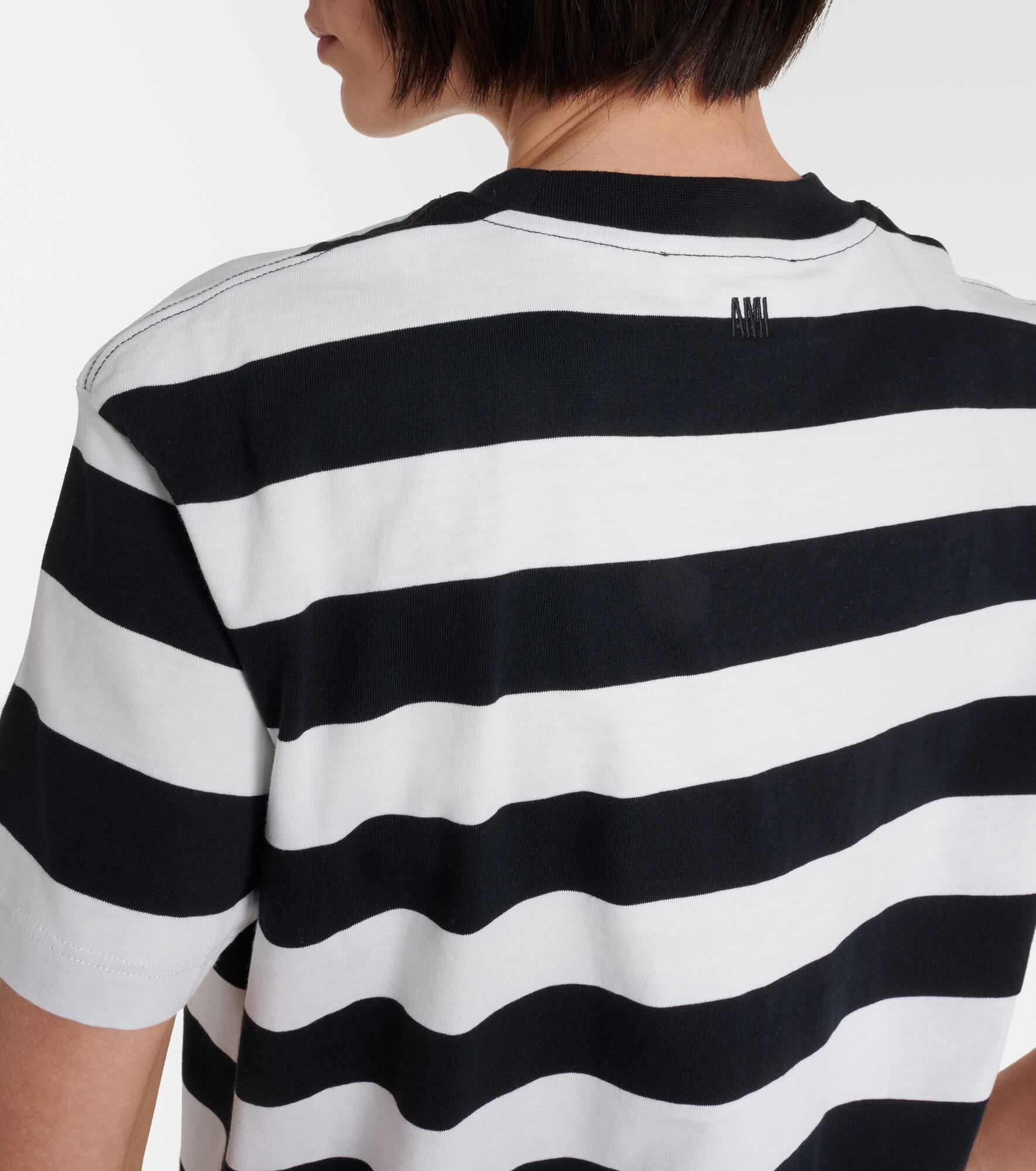 Ami de Cœur striped cotton T-shirt - 6