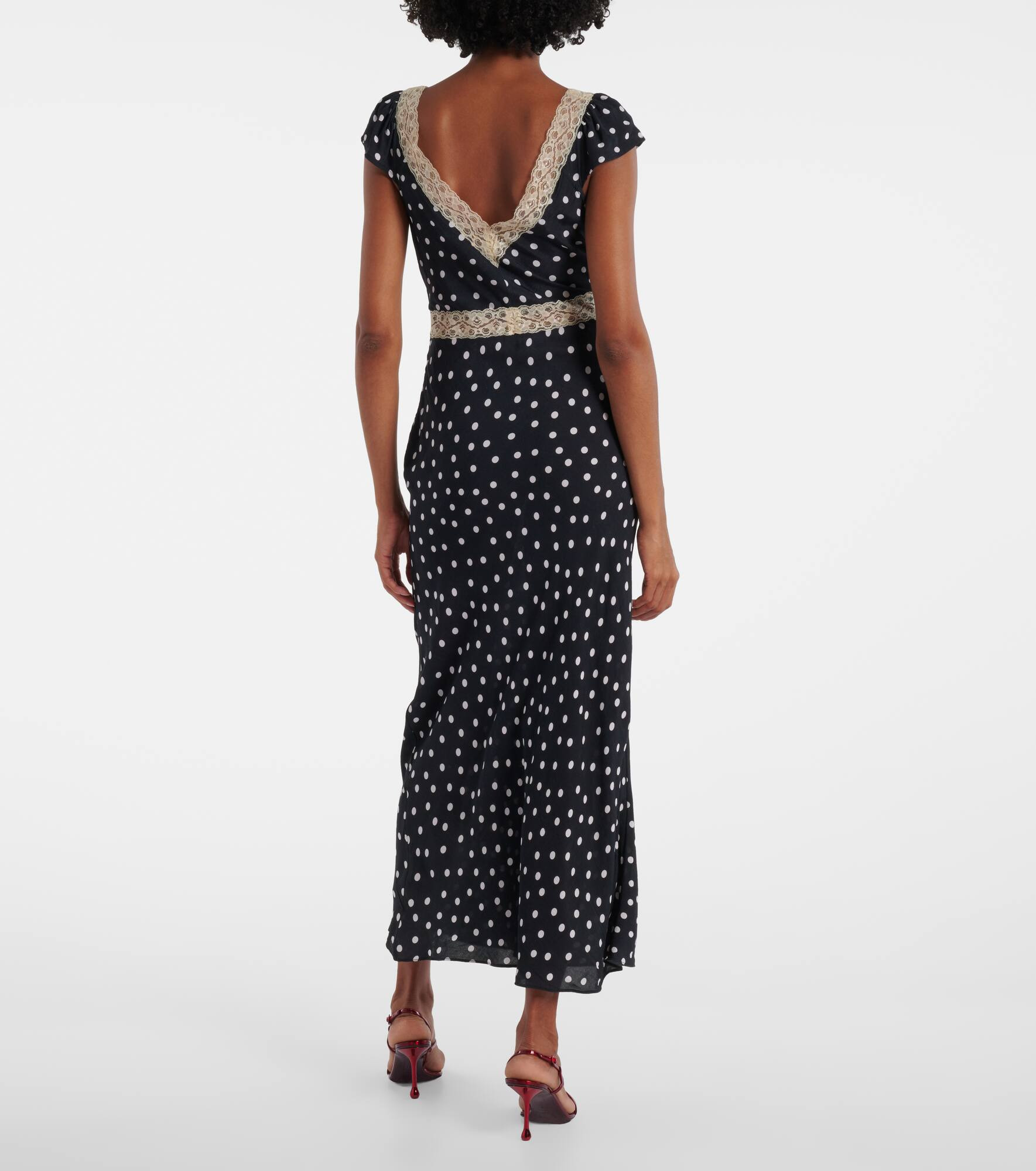 Iggy polka-dot maxi dress - 3
