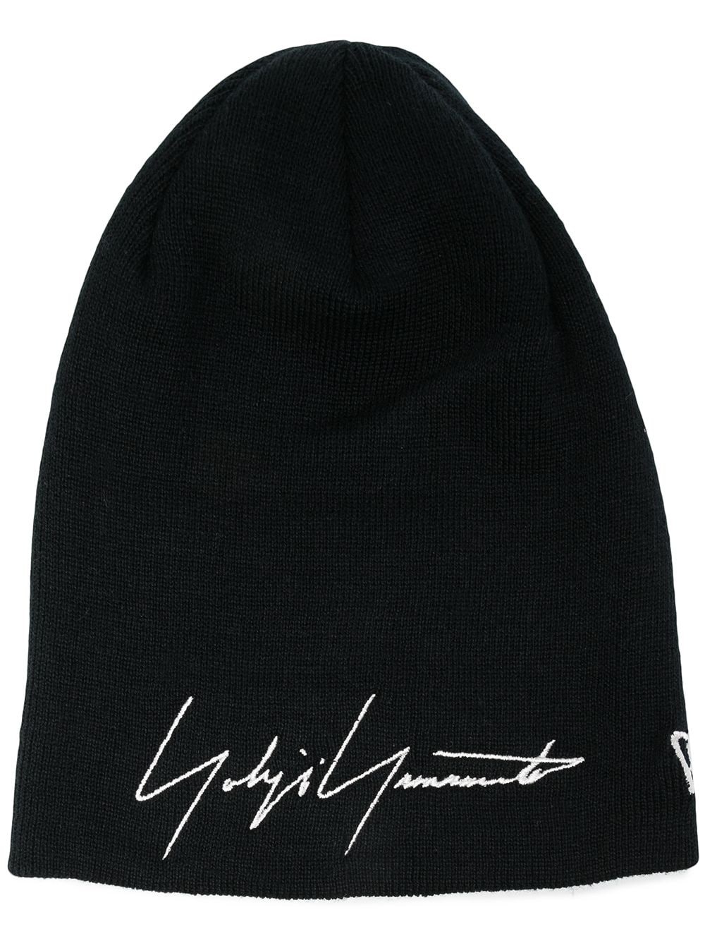 embroidered signature beanie - 1