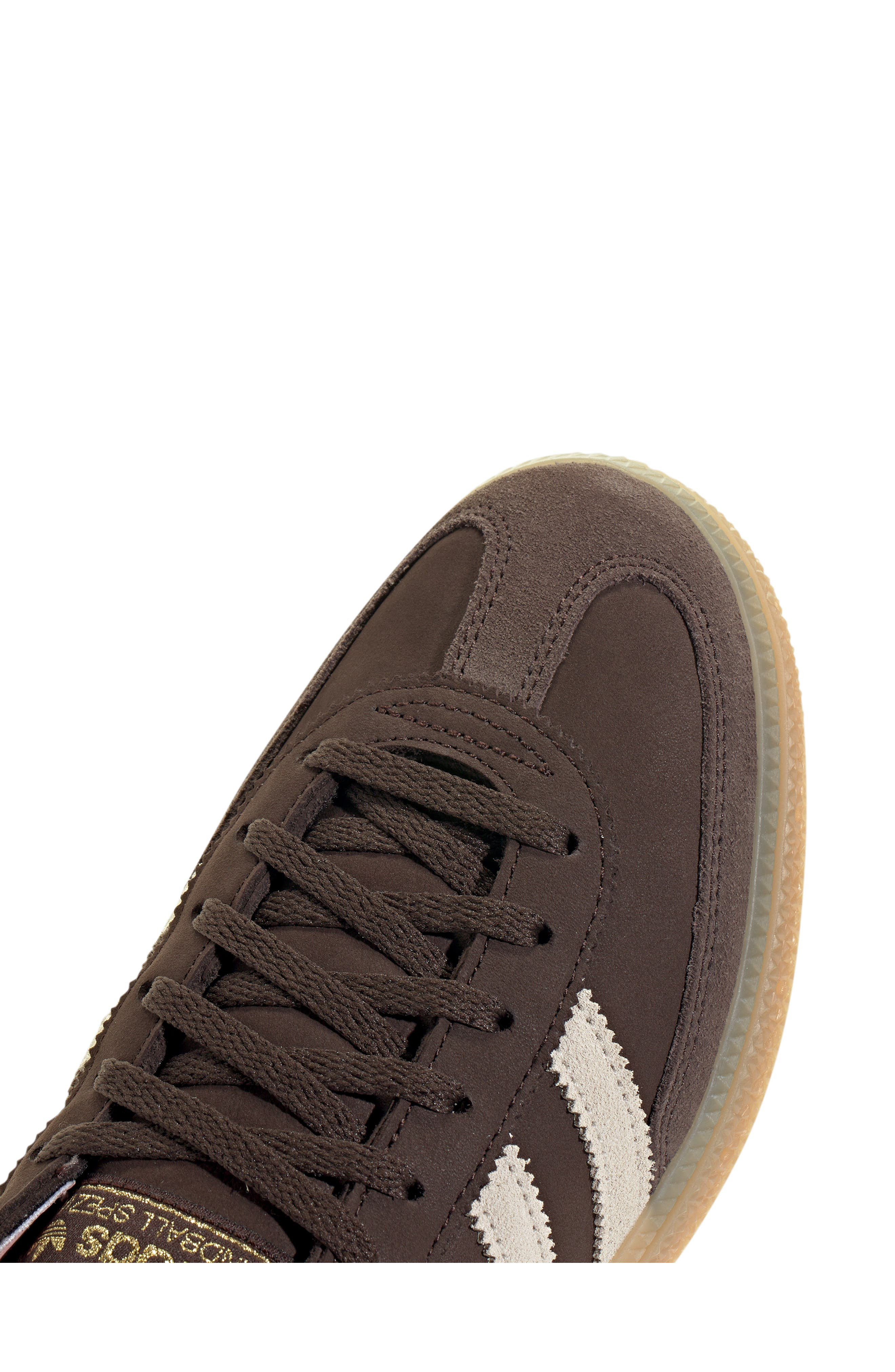 adidas Handball Spezial Sneaker in Dark Brown/Alumina/Mauve at Nordstrom - 7
