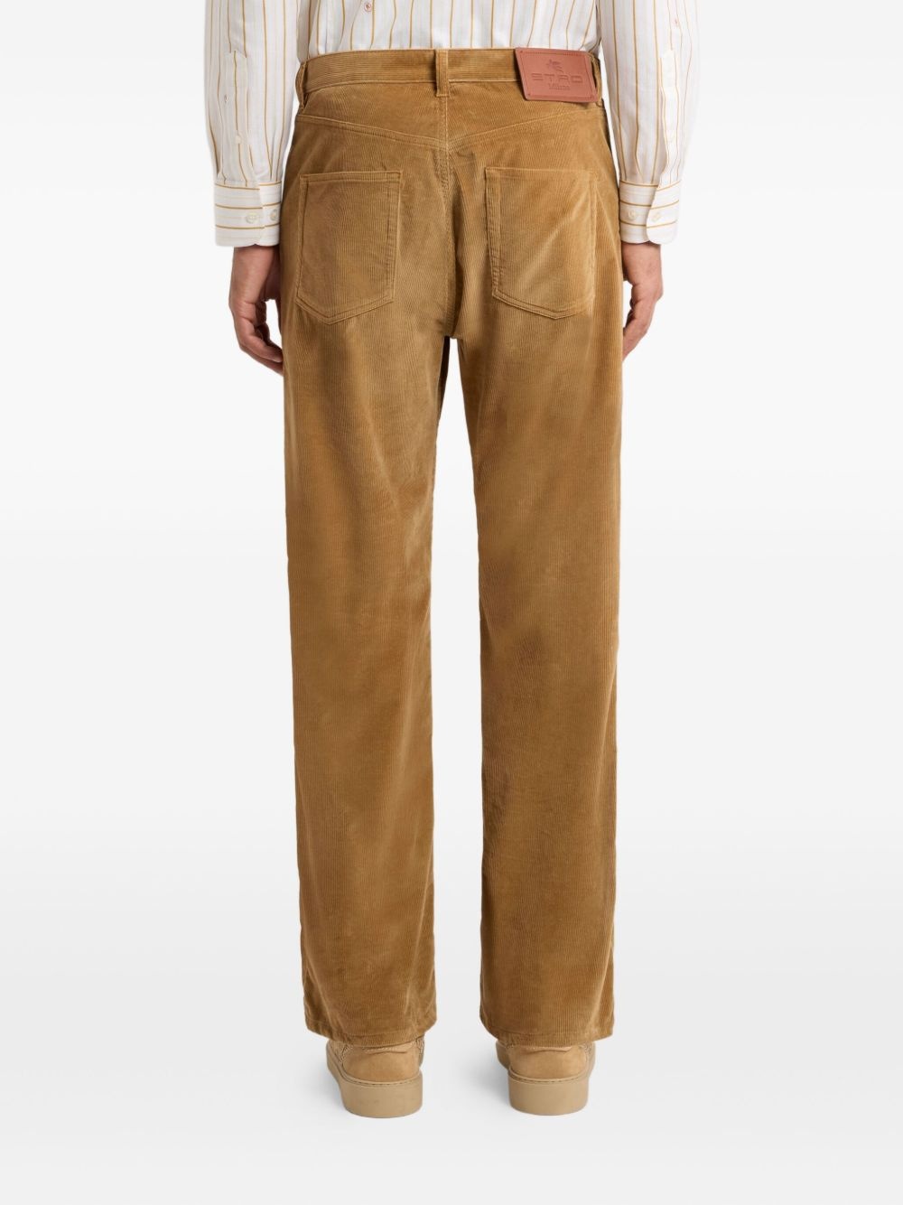straight-leg corduroy trousers - 4
