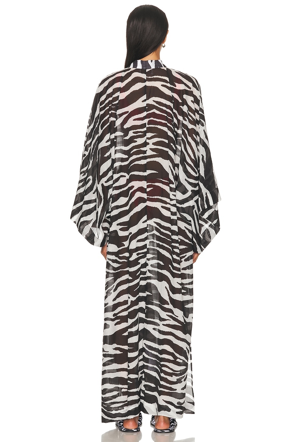 Zebra Printed Caftan - 4