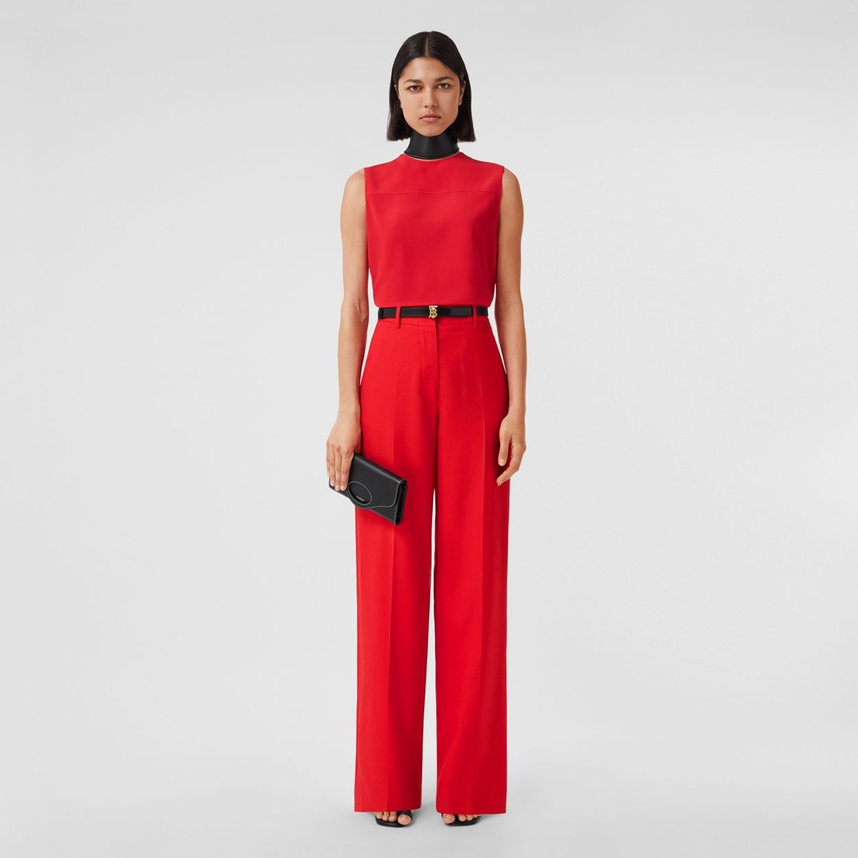 Sleeveless Silk Crepe de Chine Top - 6