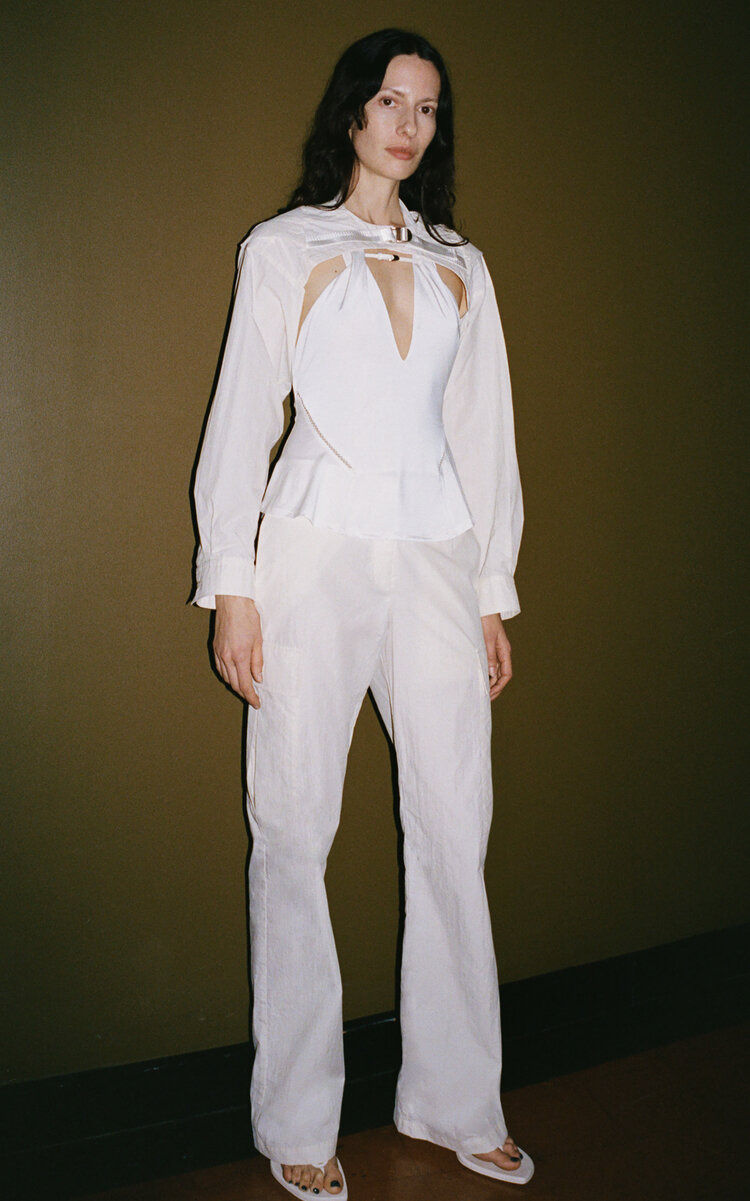 Elliot Cotton Pants off-white - 2