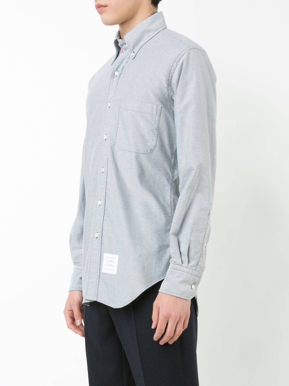Grosgrain Placket Oxford Shirt - 3