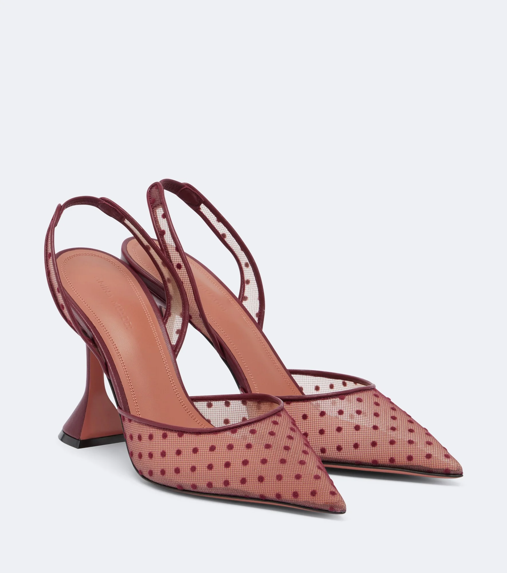 Holli point d'esprit slingback pumps - 1