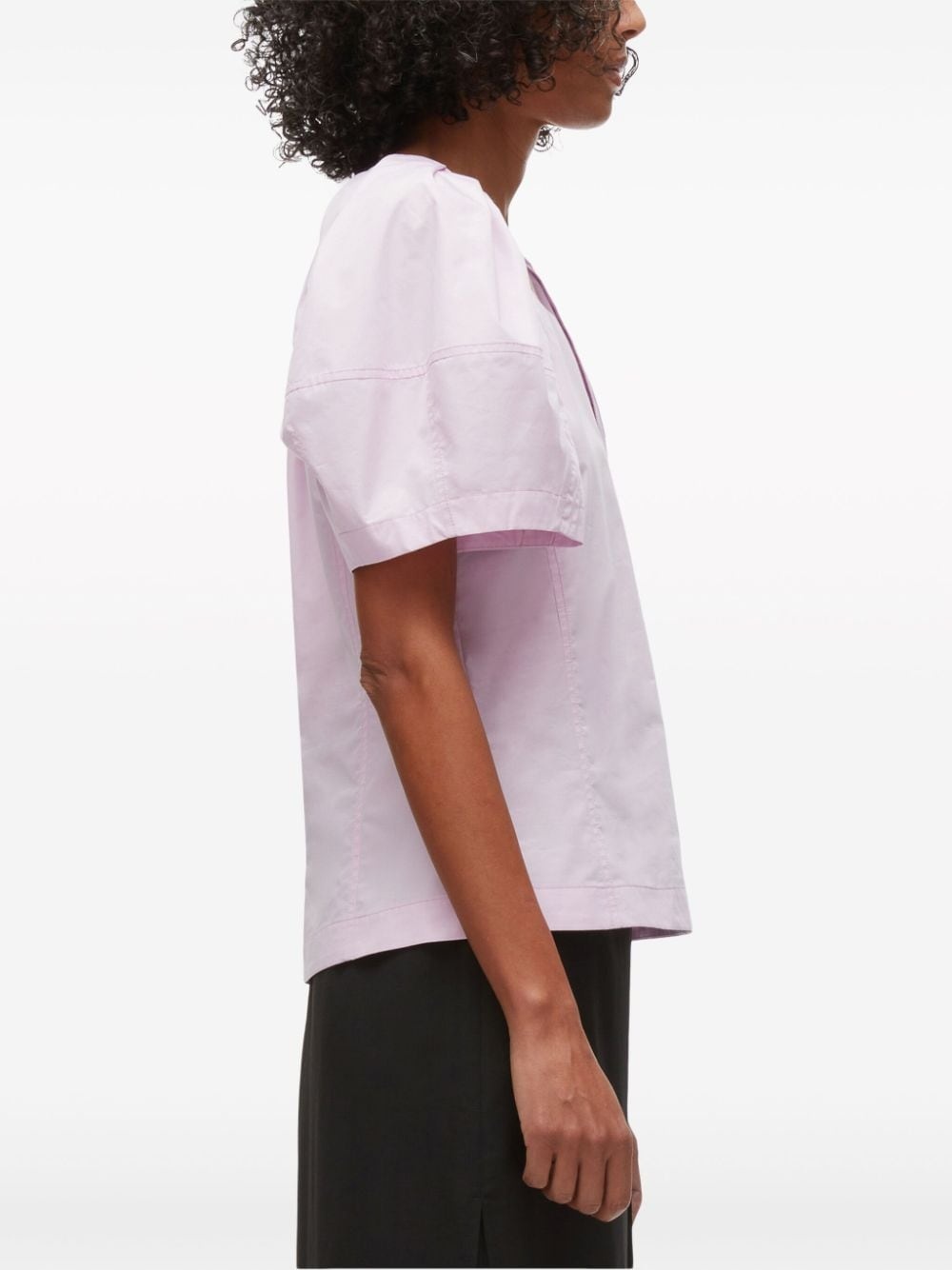 puff-sleeve button-detail top - 6