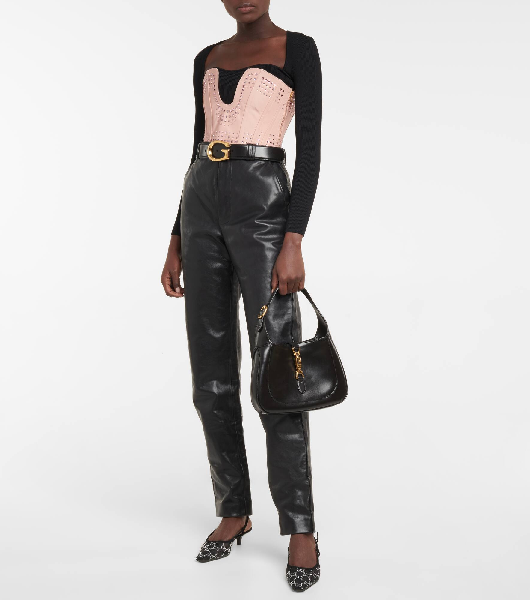 Gucci Demi embellished slingback pumps - 2
