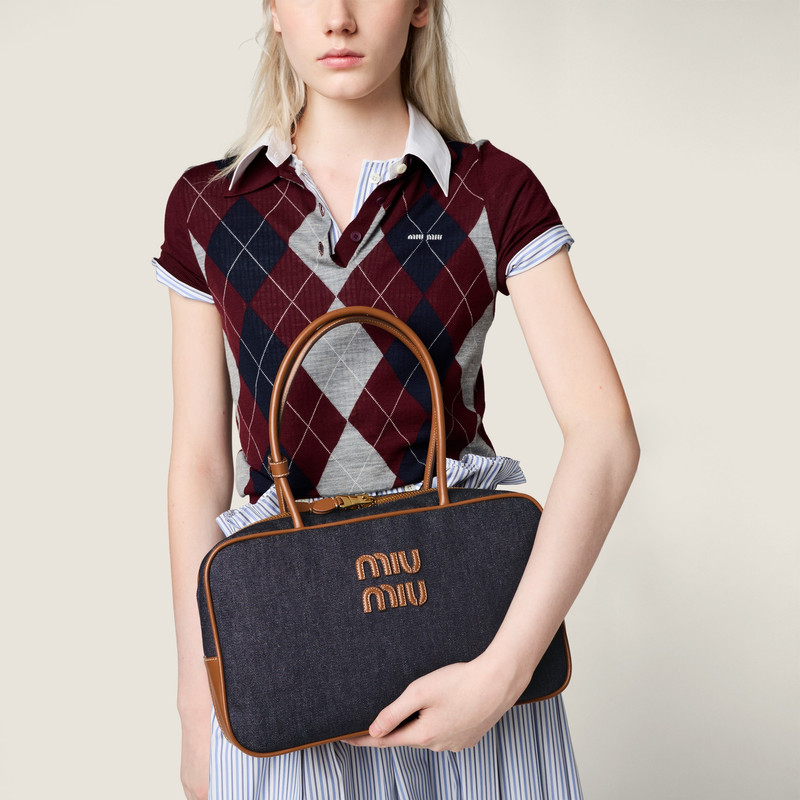 Miu Miu Beau denim bag outlook