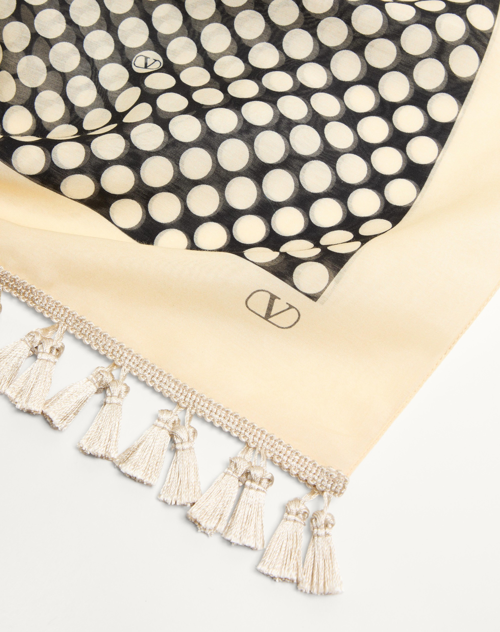 ESCAPE PAREO IN COTTON AND SILK WITH POLKA DOT PRINT - 3