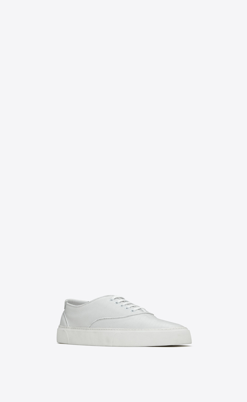 venice sneakers in perforated leather 4