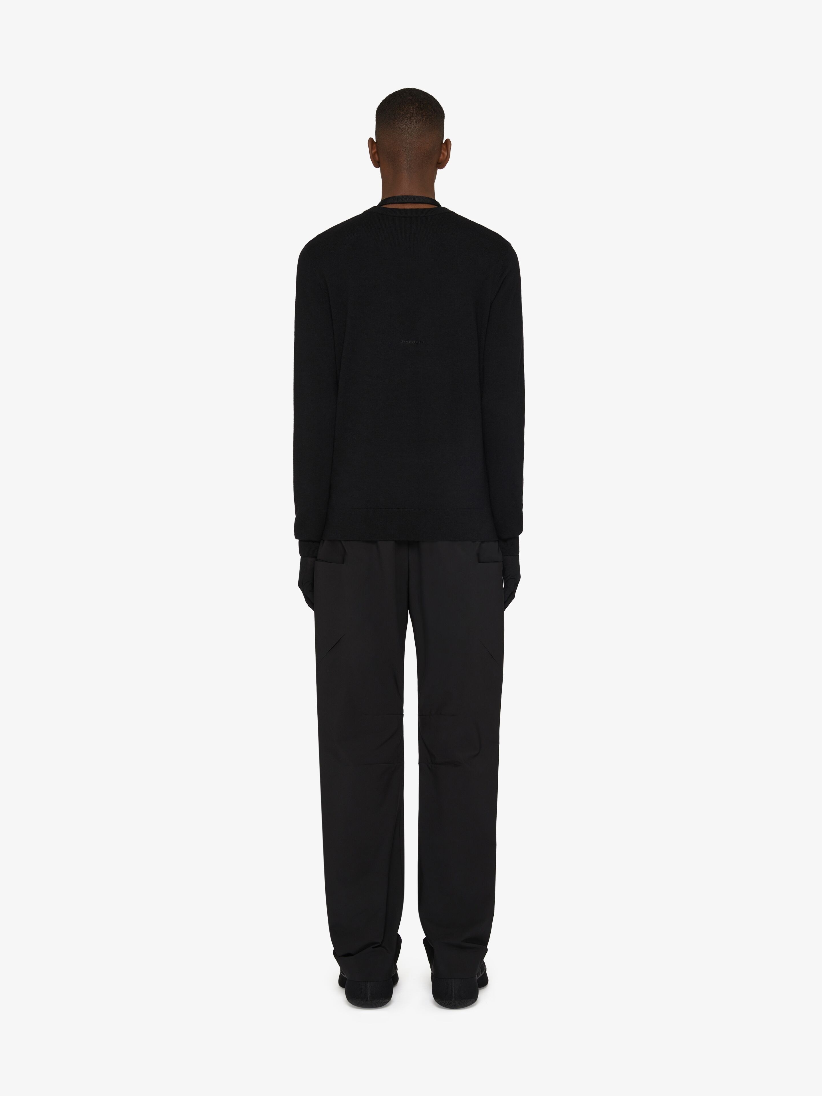 SWEATER IN WOOL WITH 4G EMBROIDERY - 4
