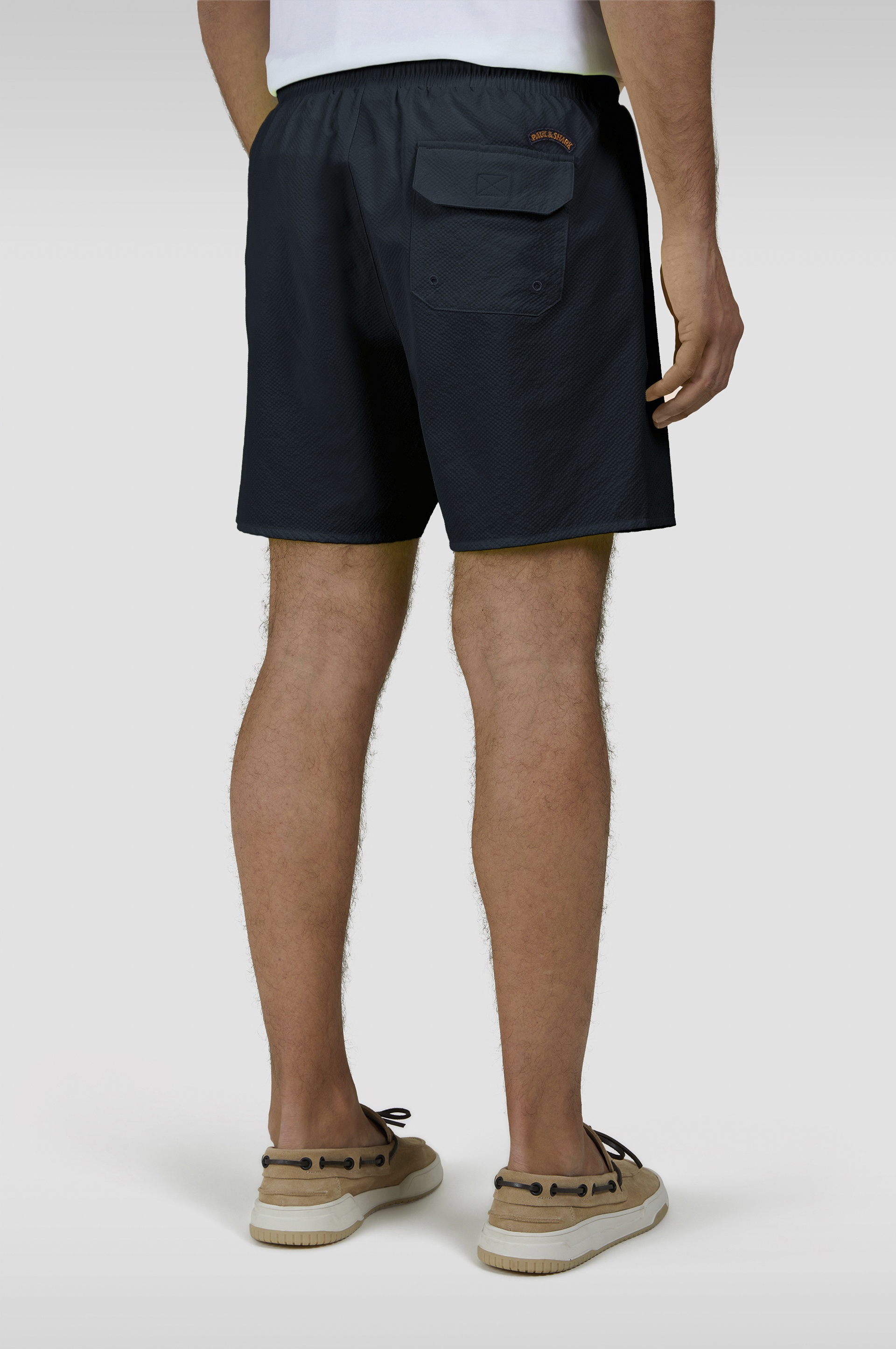 SWIM SHORTS WITH MOON BADGE - 3
