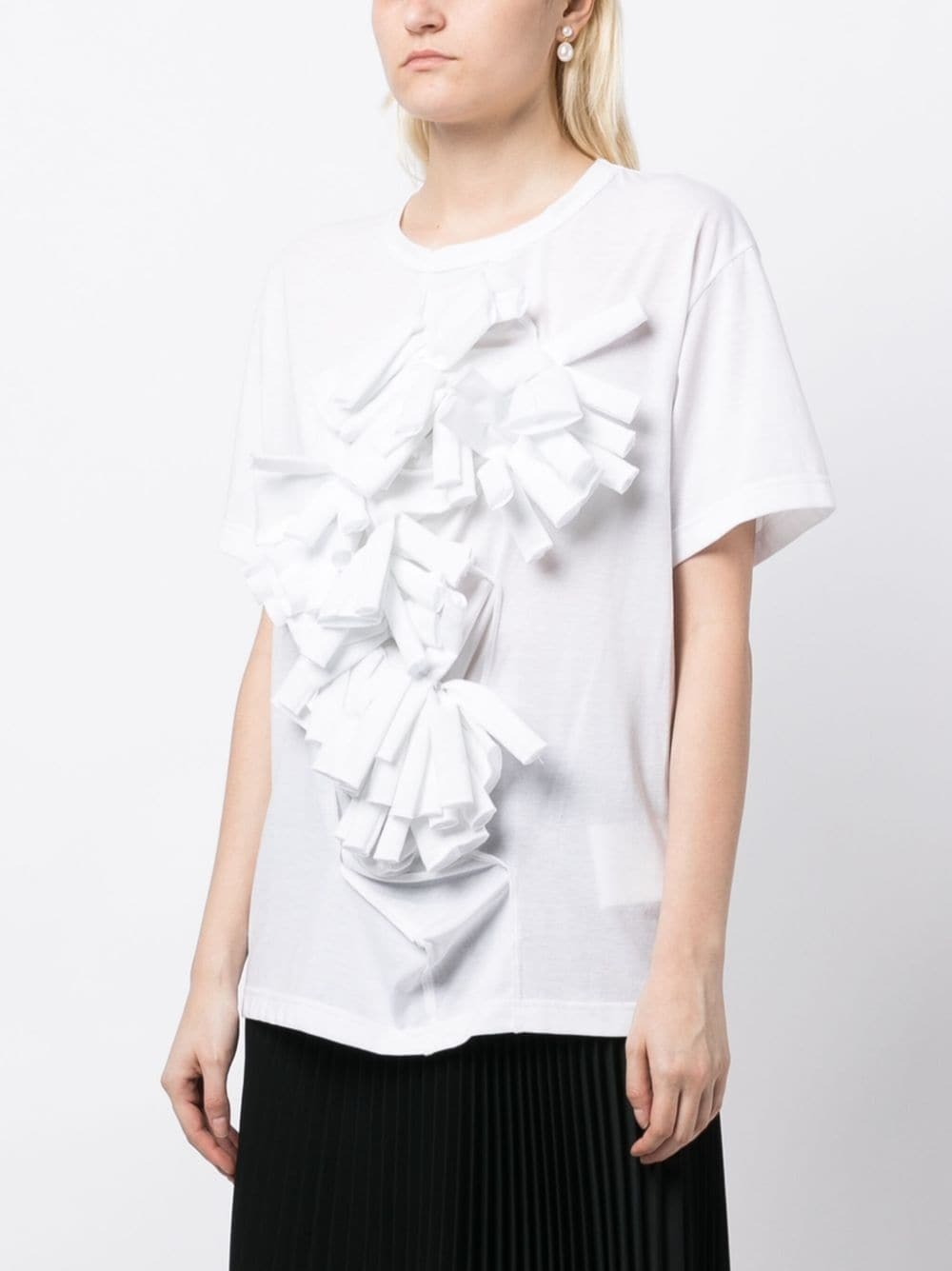 short-sleeve cotton-blend T-shirt - 3