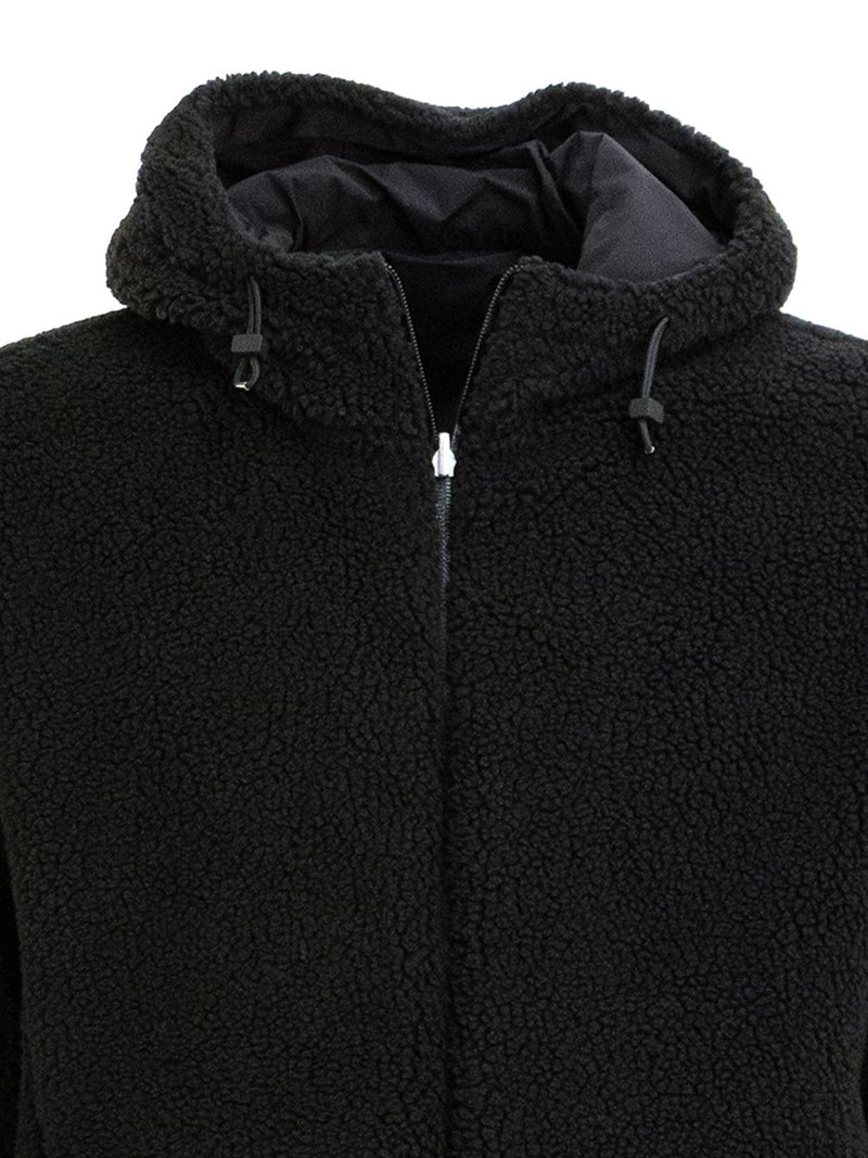 Herno fleece hooded jacket outlook